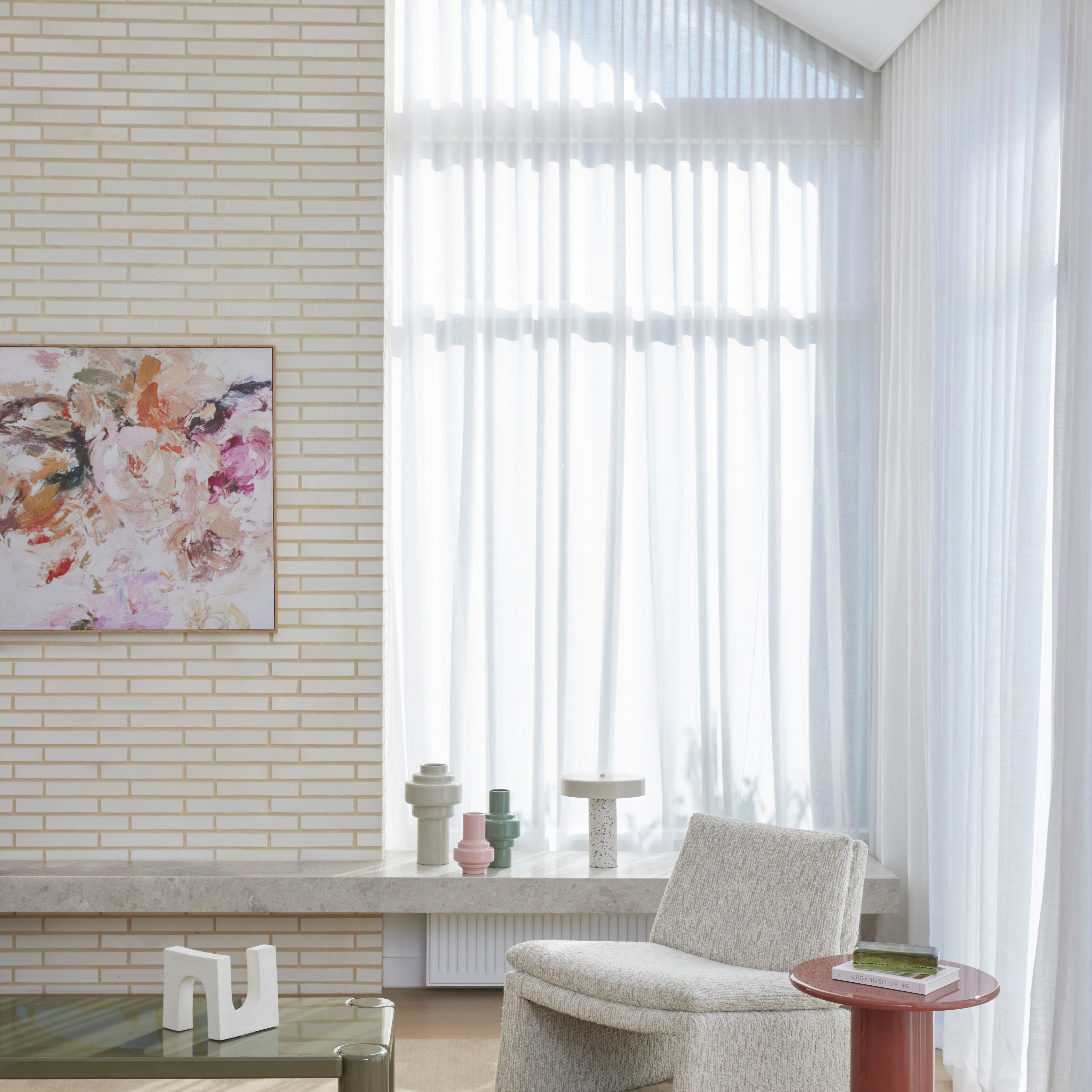 Amalfi Austin Accent Chair Off White & Taupe