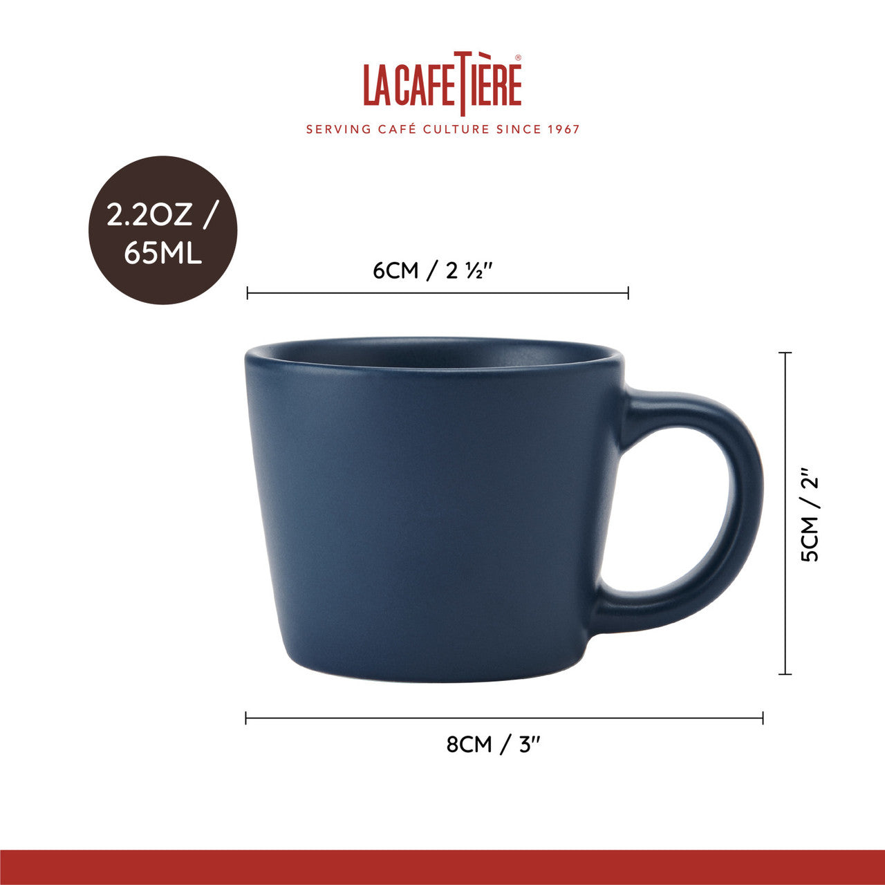 La Cafetière Espresso Cup 65ml (Navy)