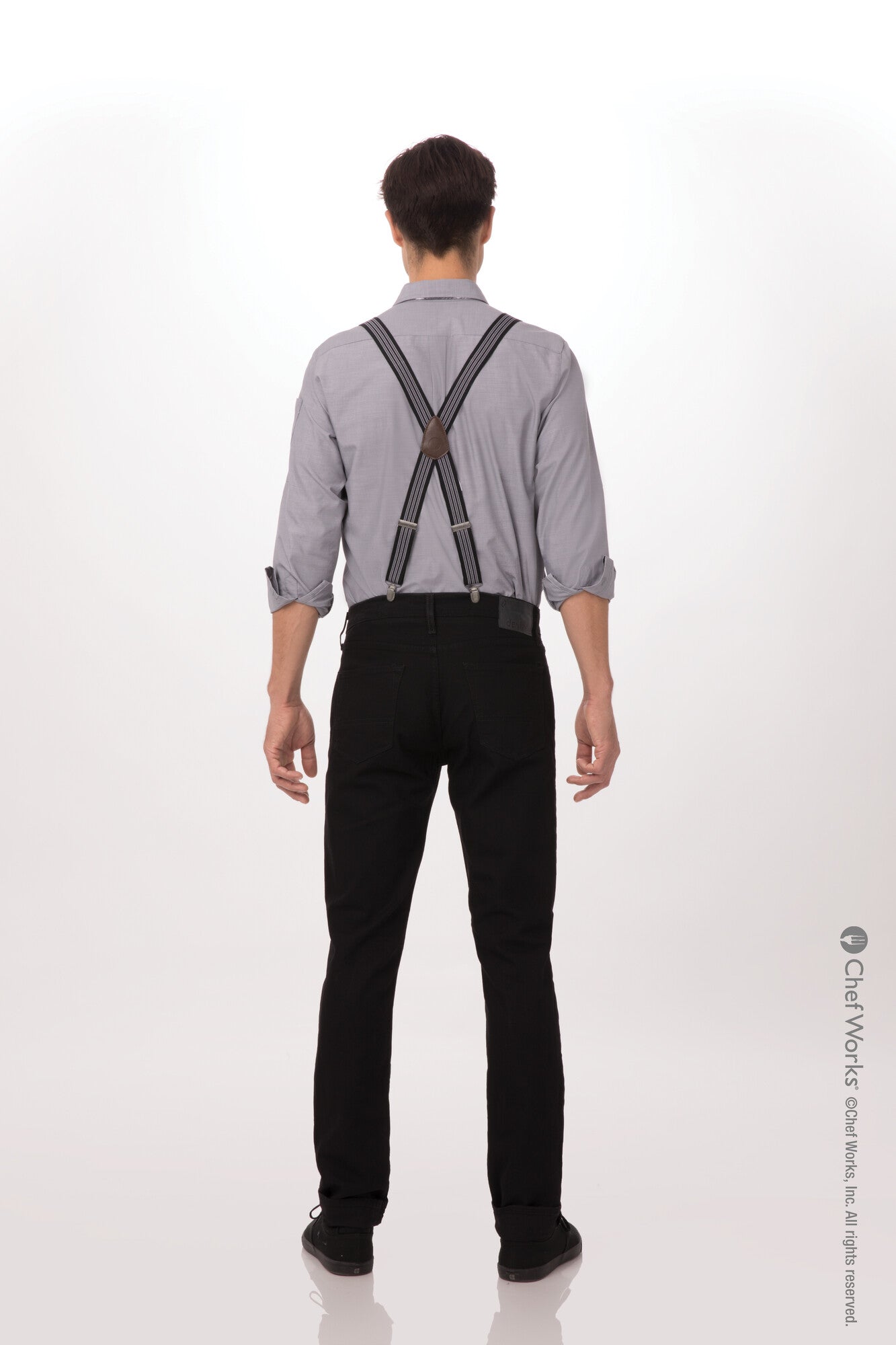 Chef Works Pant Suspenders - Black/Grey