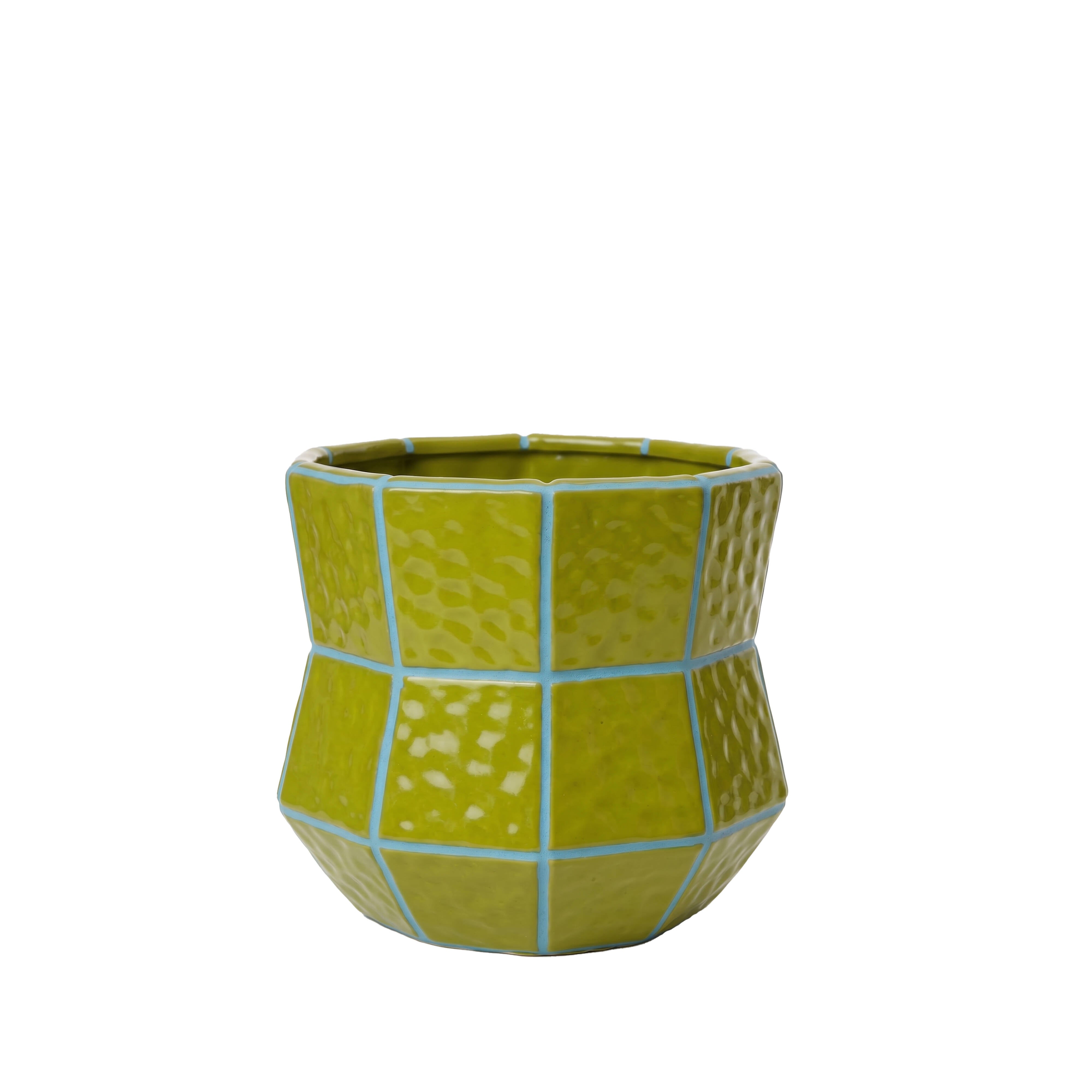 Rogue Sadie Tile Collection Pot Green & Blue