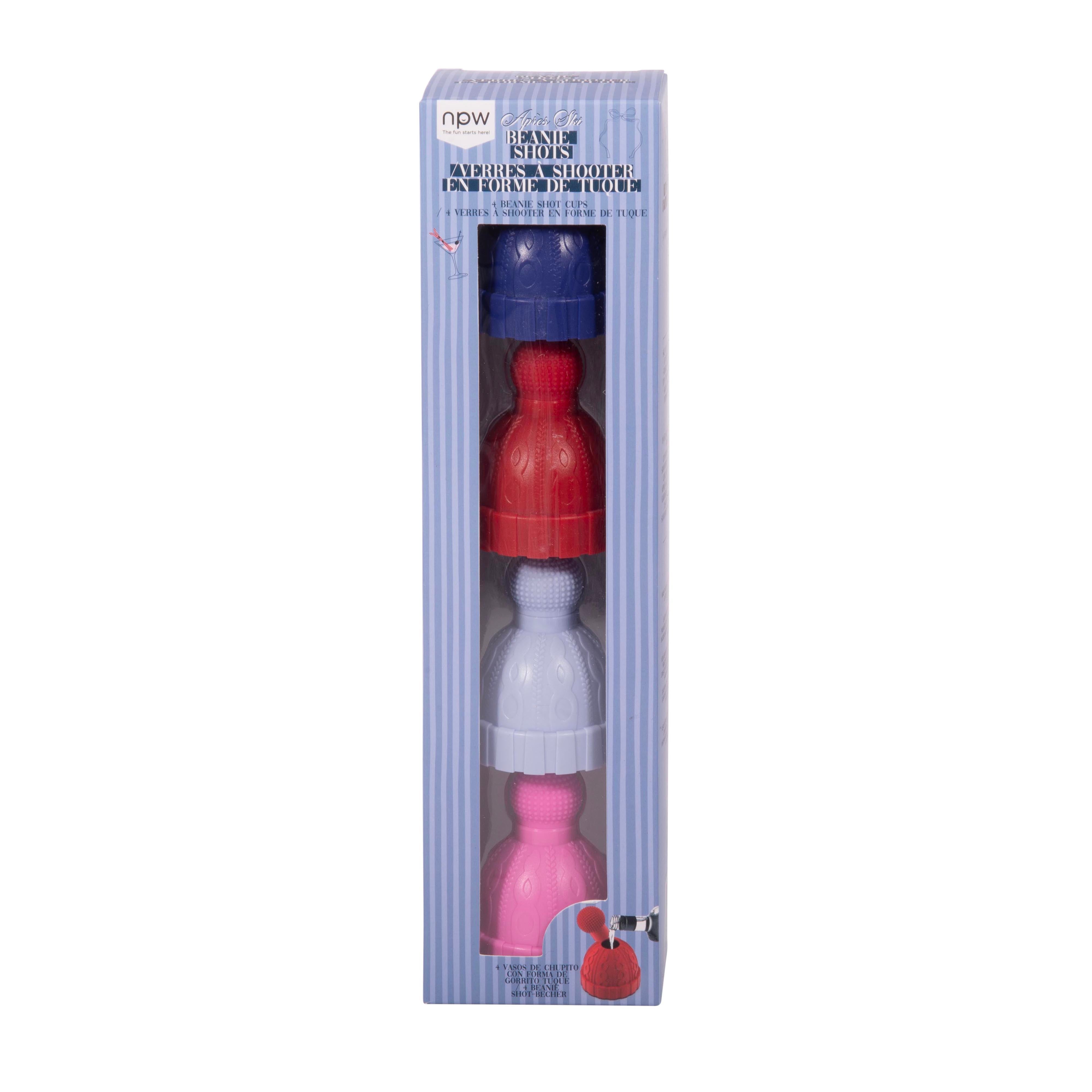 NPW Apres Ski Beanie Shot Cups 4 Piece Set