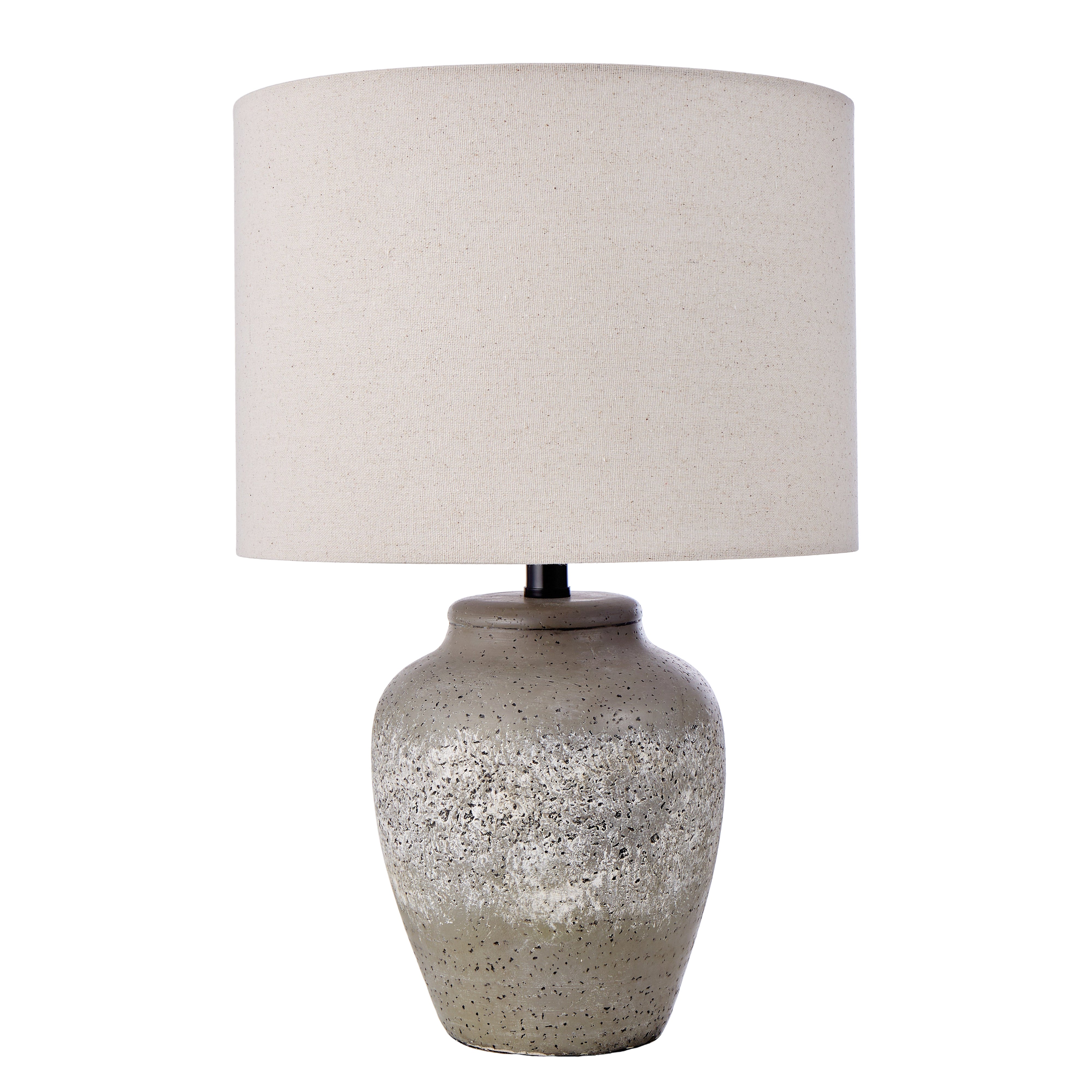 Amalfi Rustic Stone Table Lamp Stone & Cream