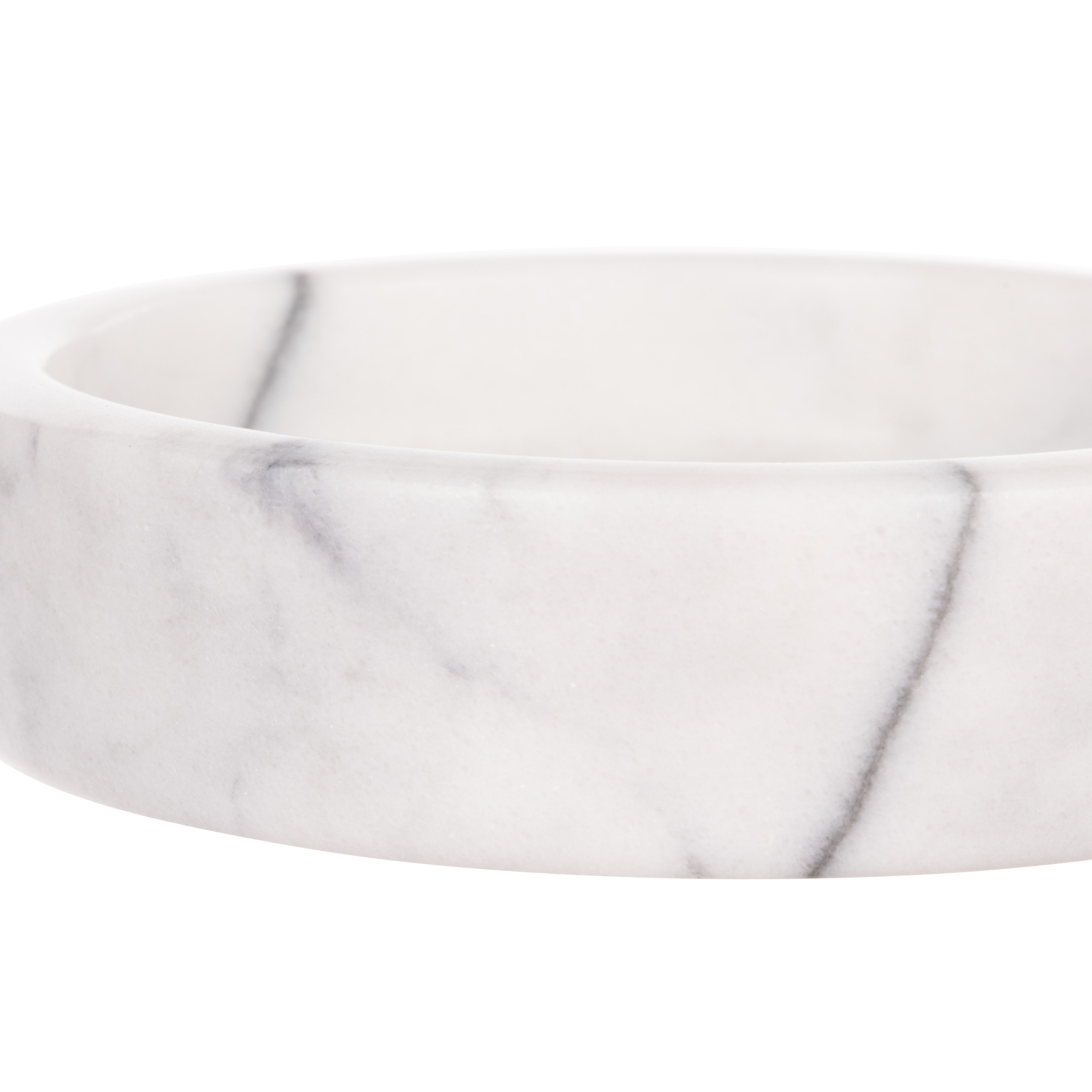 Davis & Waddell Nuvolo Marble Wine Bottle Coaster White Grey