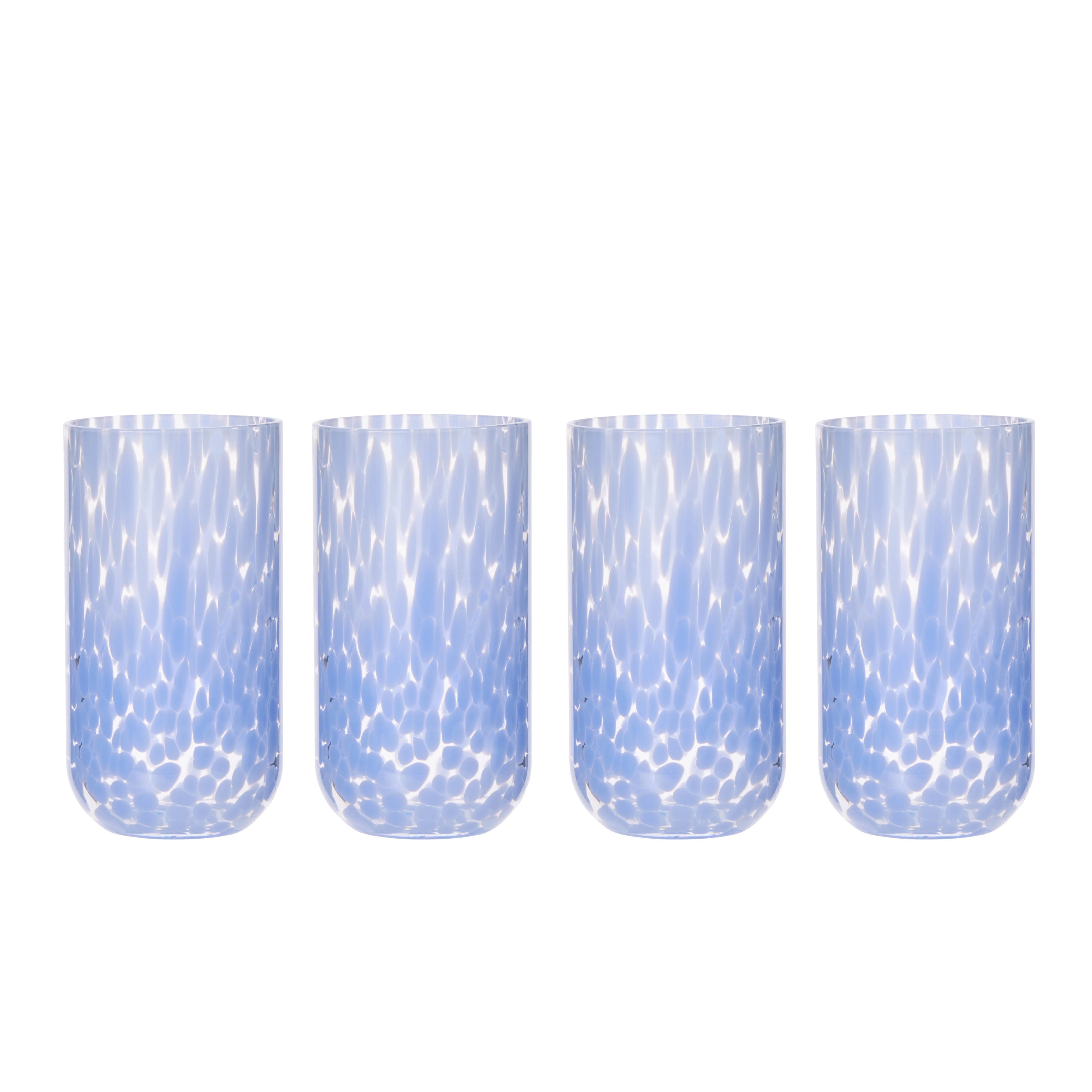 Davis & Waddell Calani Tumbler 4 Piece Set 7.5x7.5x14cm Blue