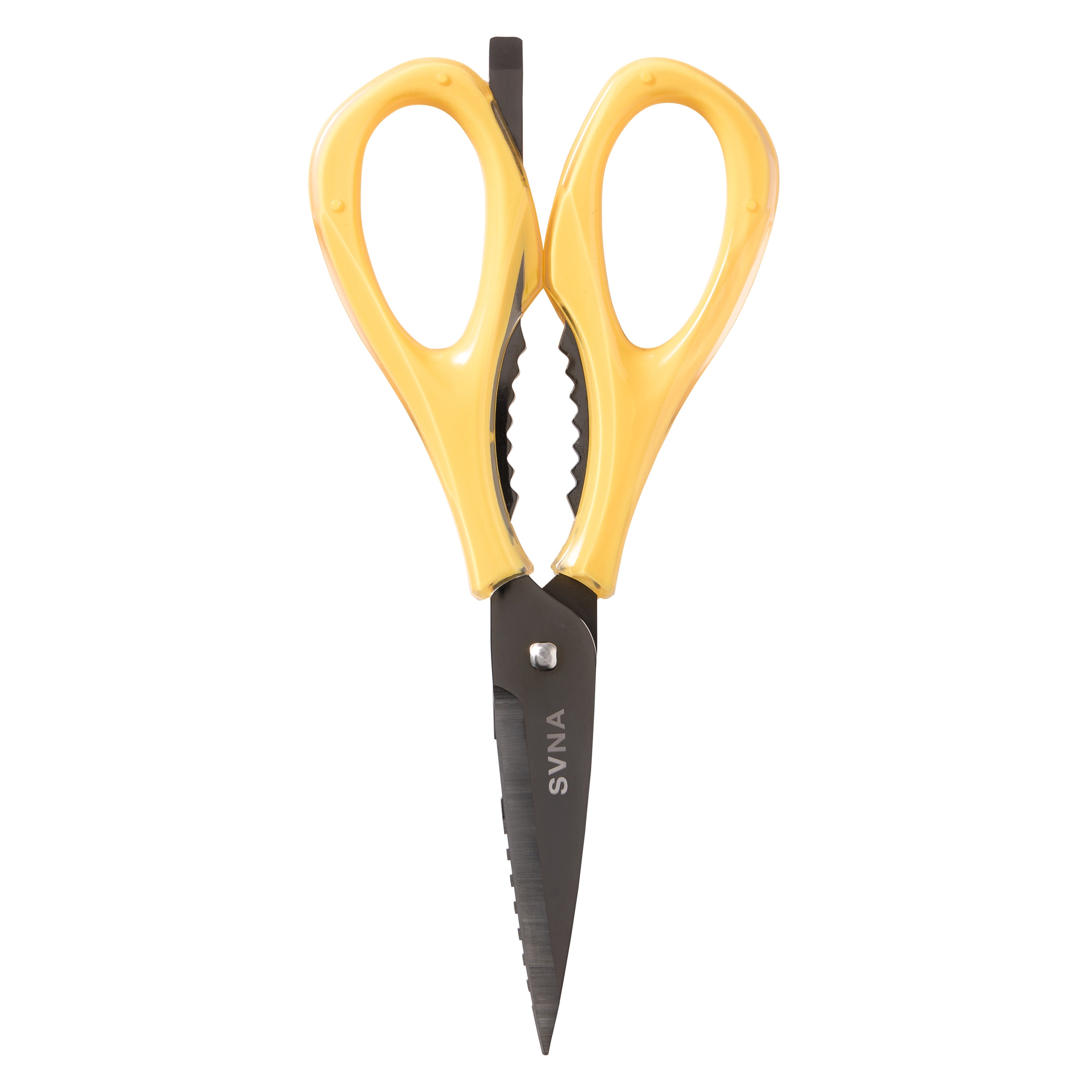 SVNA Stainless Steel Titanium Kitchen Scissors Yellow