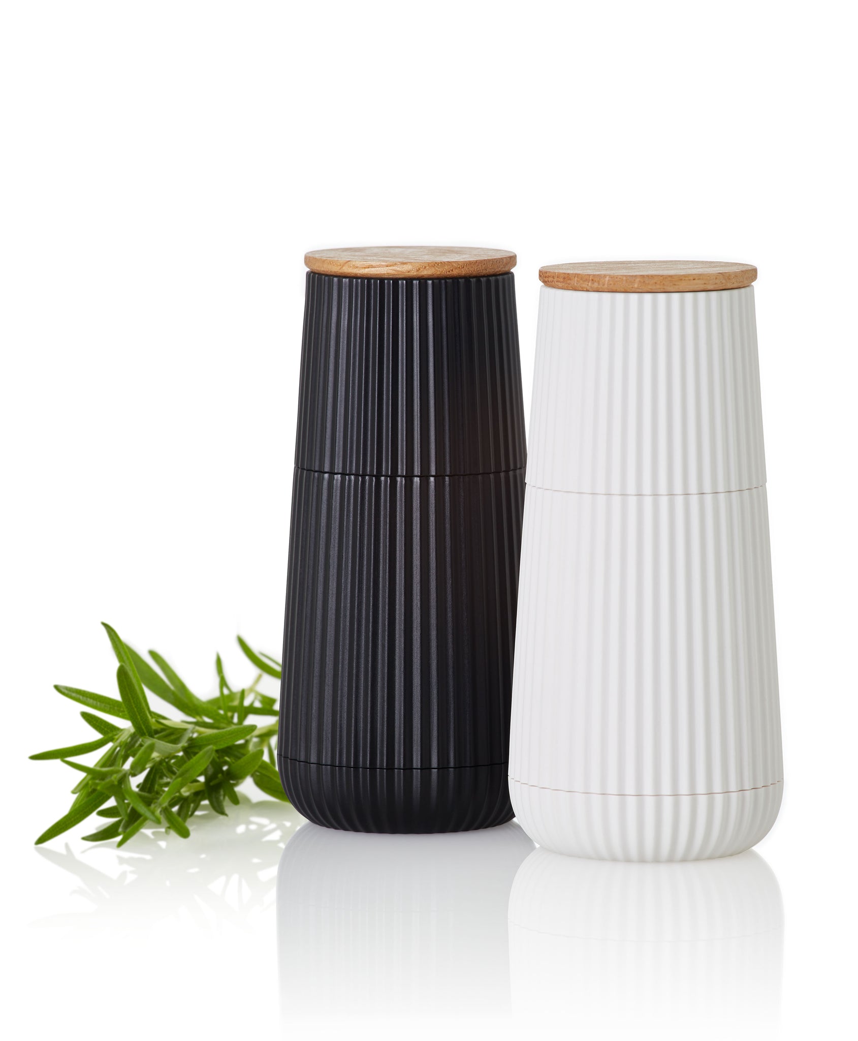 AdHoc Scape Salt & Pepper Mill Set 12.3cm - Black & White