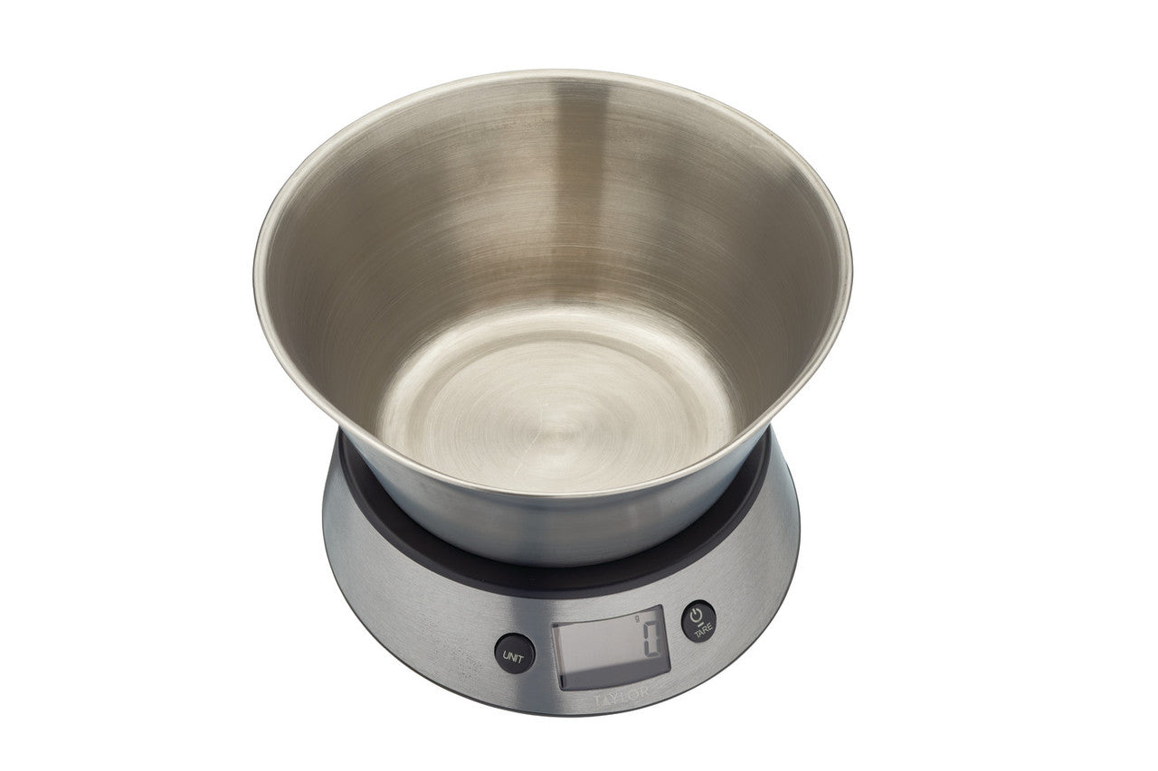 Taylor Pro Digital Kitchen Scale with Weighing Bowl 5kg