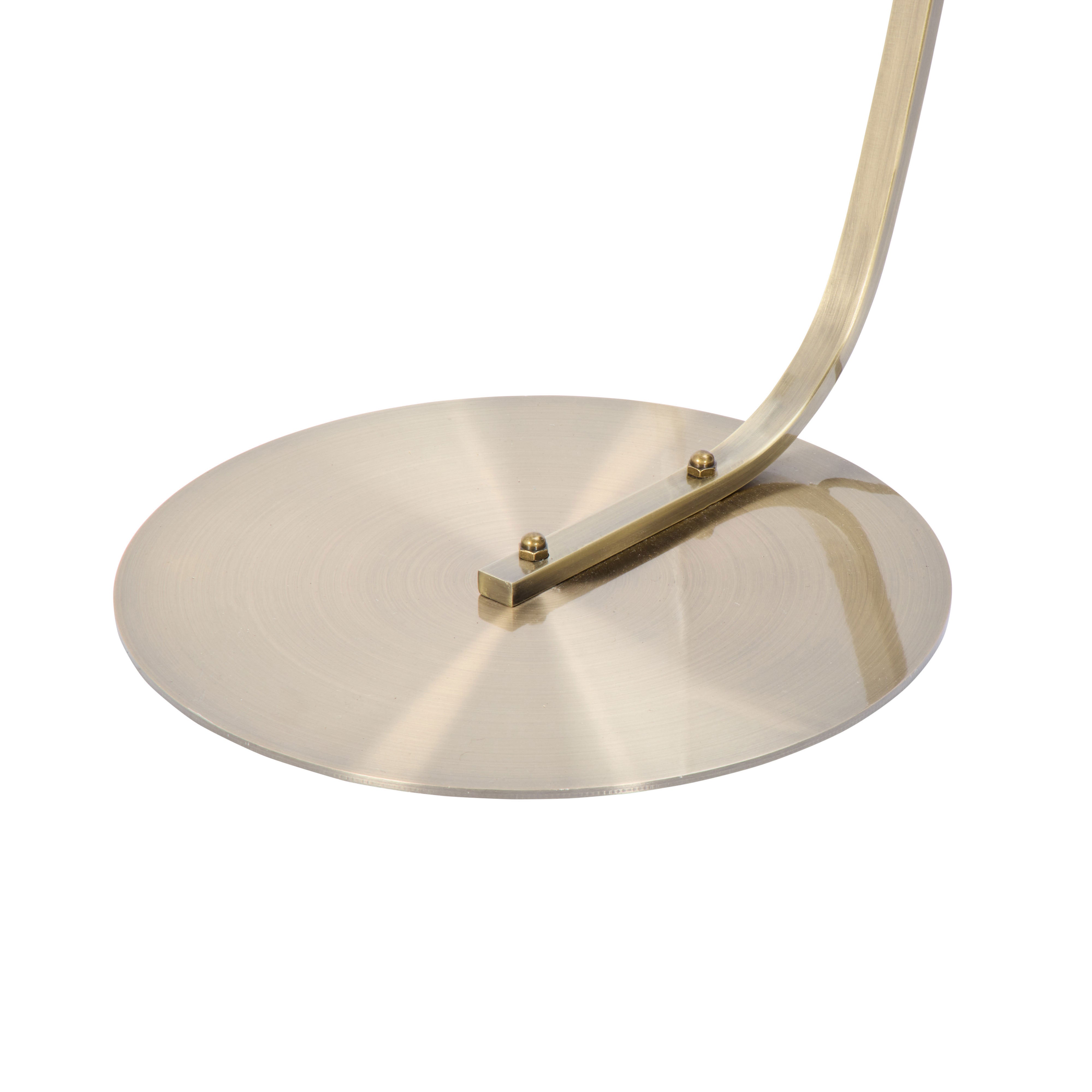 Amalfi Zavi Floor Lamp Antique Brass