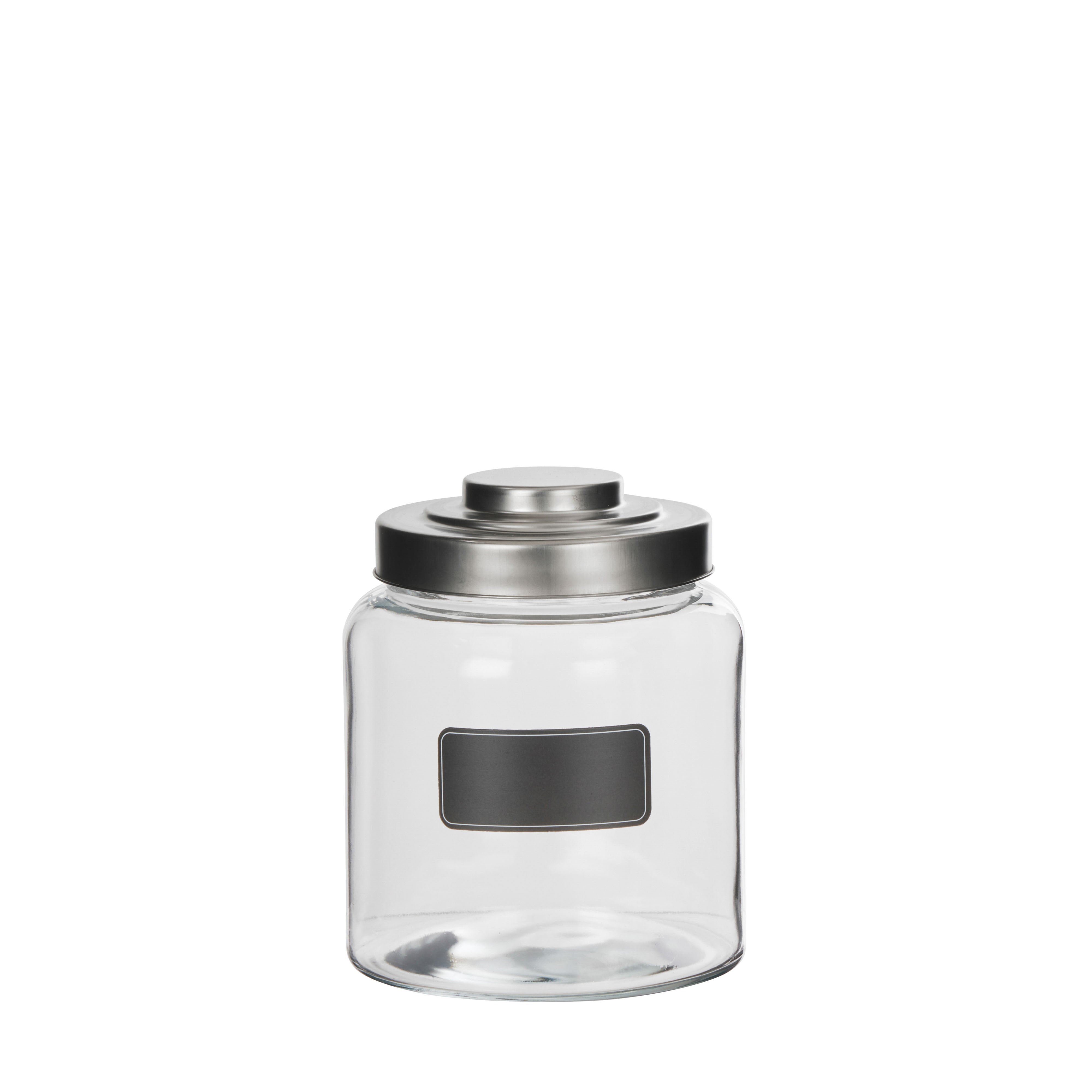 Davis & Waddell Heritage Storage Jar With Chalkboard Label 2.6L Clear