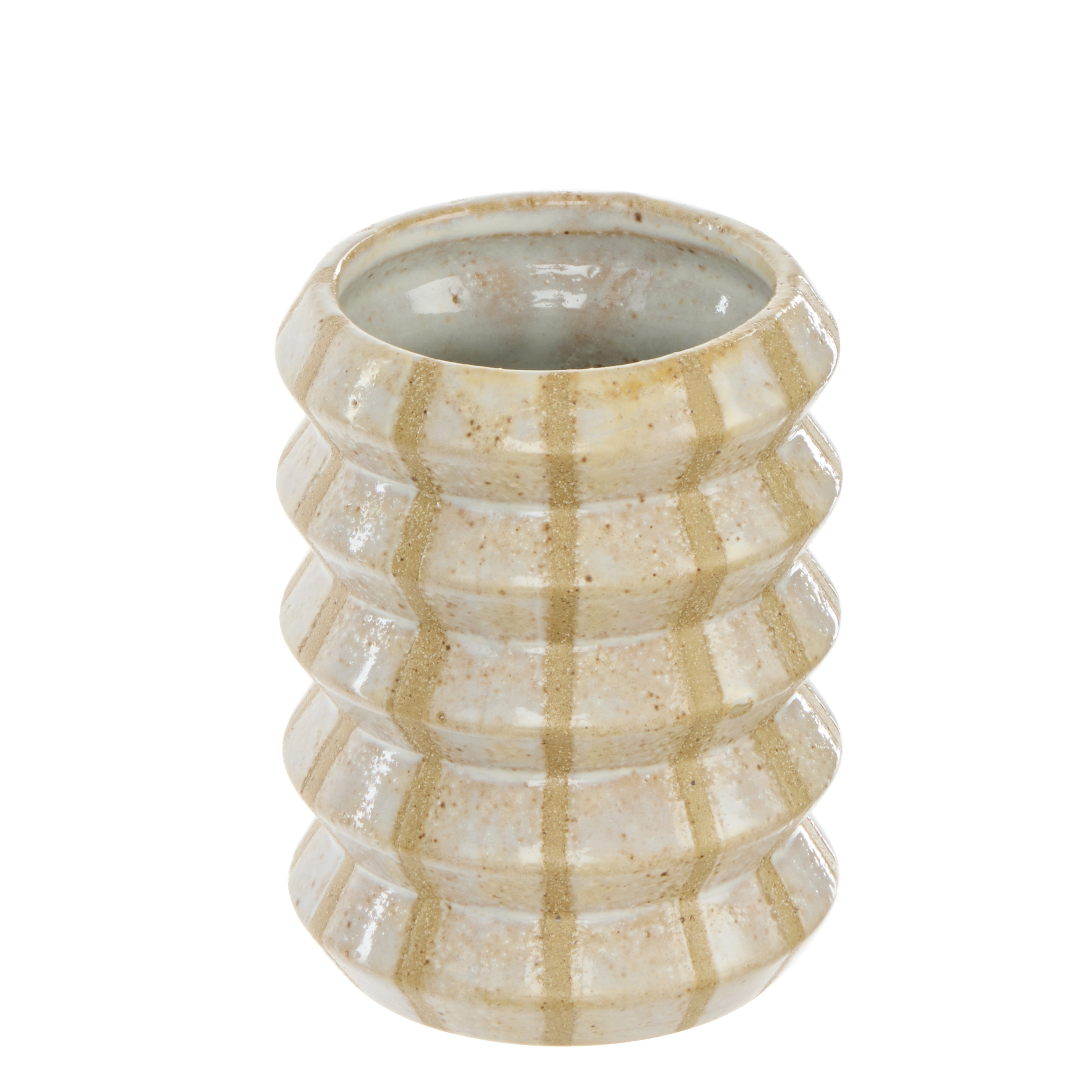 Amalfi Pippin Bathroom Tumbler White & Natural