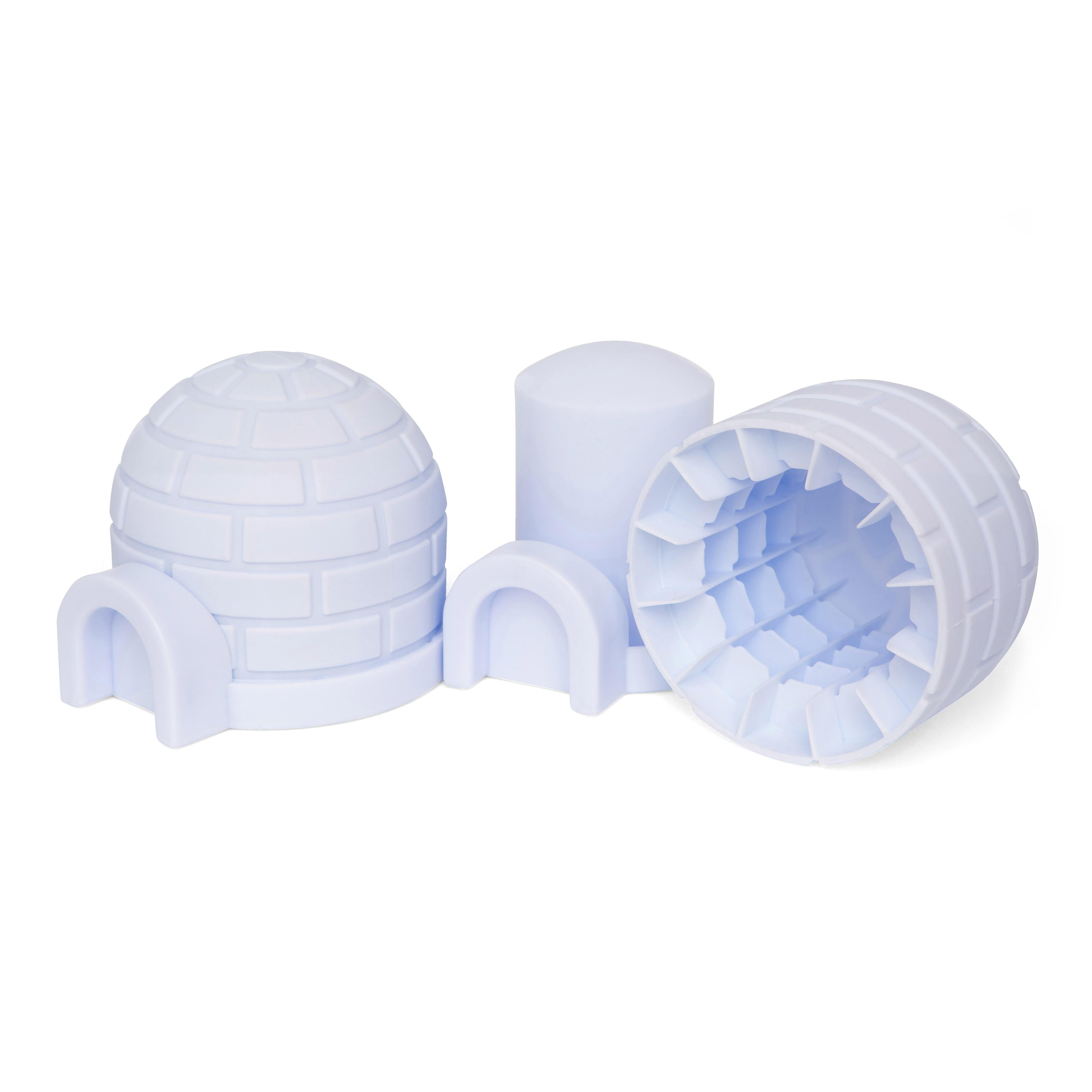 Kikkerland Igloo Mini Ice Moulds 2 Piece Set White