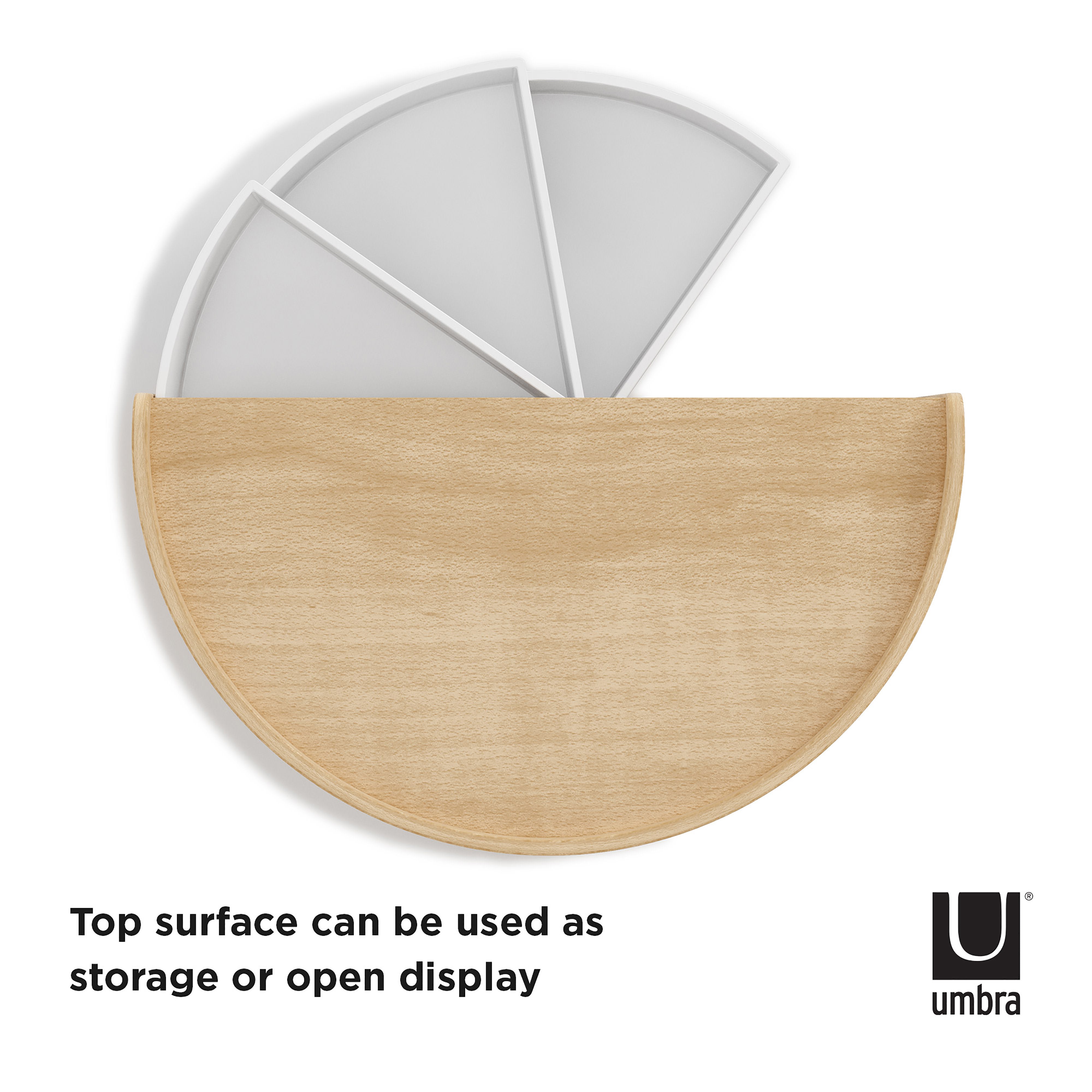 Umbra Moona Storage Box White & Natural