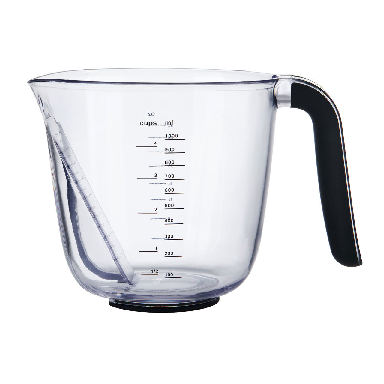 KitchenAid 3 Piece Angled Measuring Jug Set (Black)