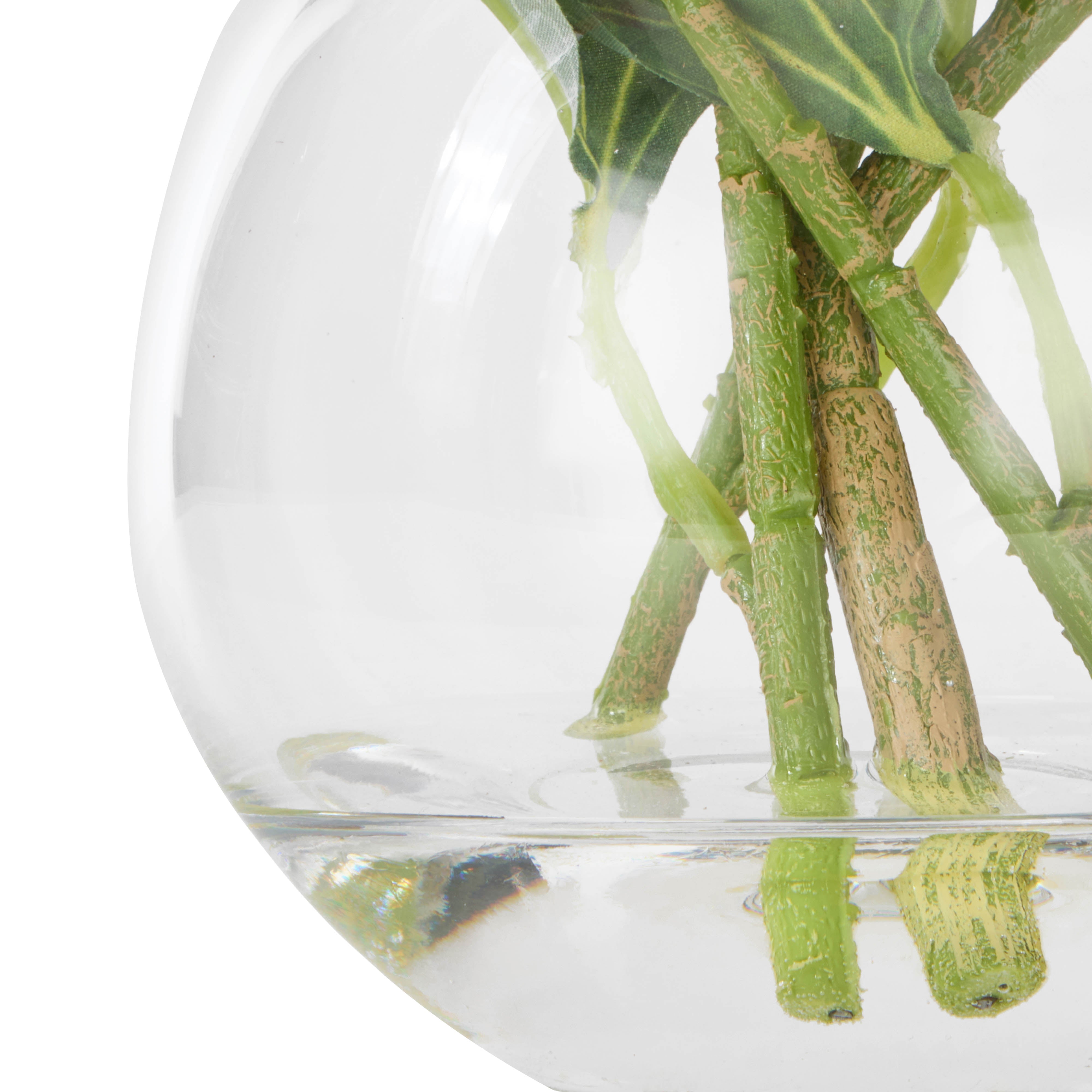 Rogue Peony Stem - Sphere Vase White