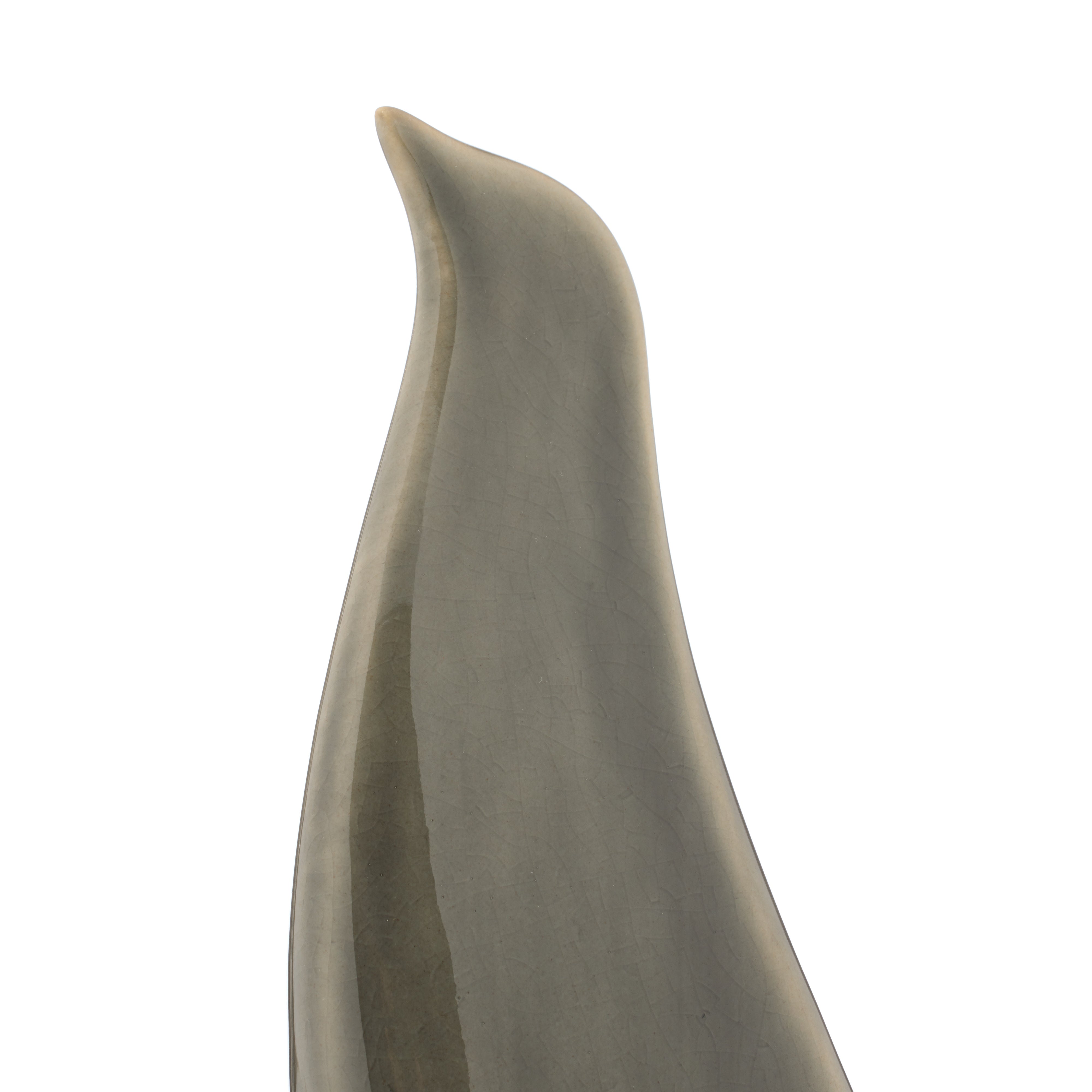 Amalfi Sirin Ceramic Bird Sculpture Small Dark Grey