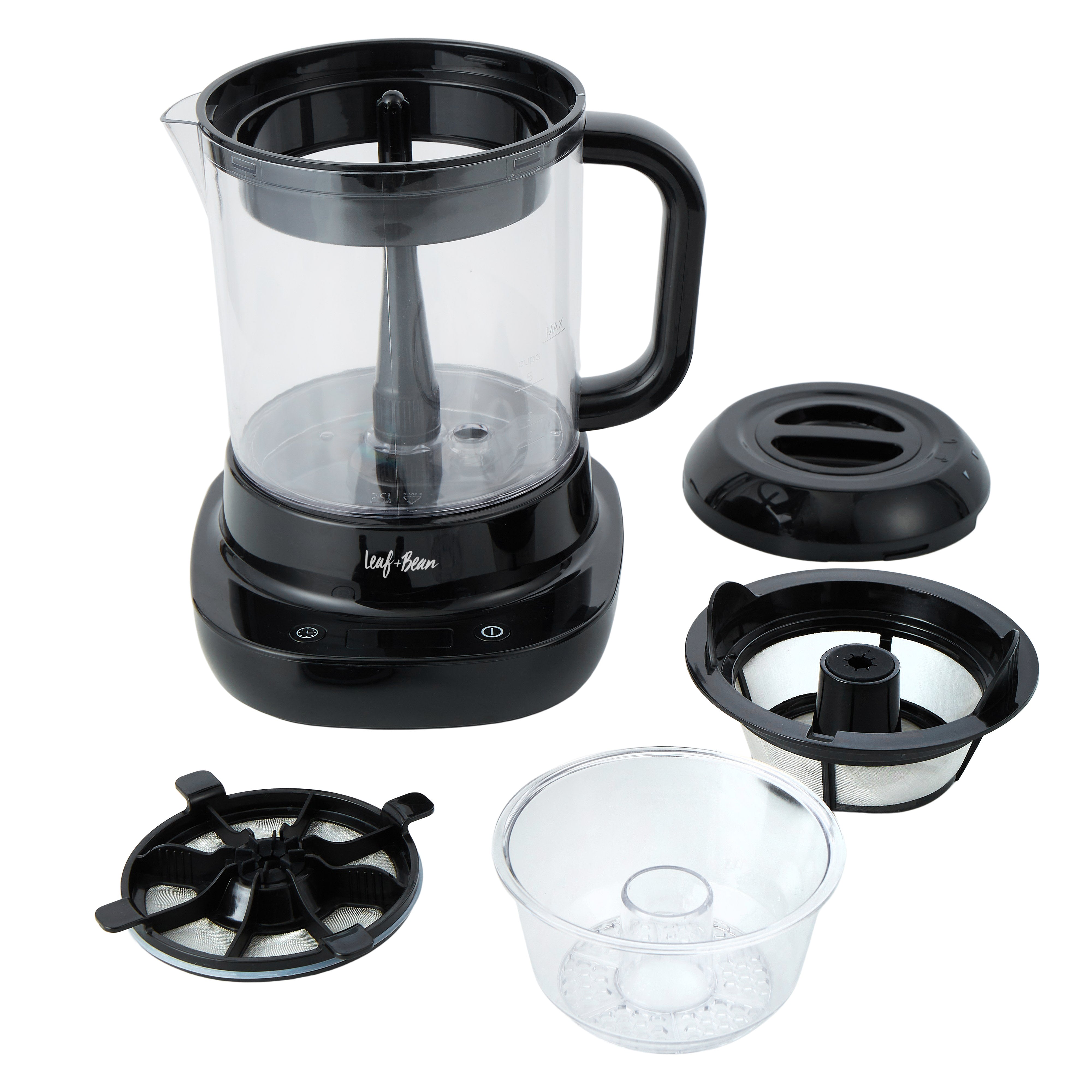 Leaf & Bean Cold Brew Coffee Maker 450ml Black
