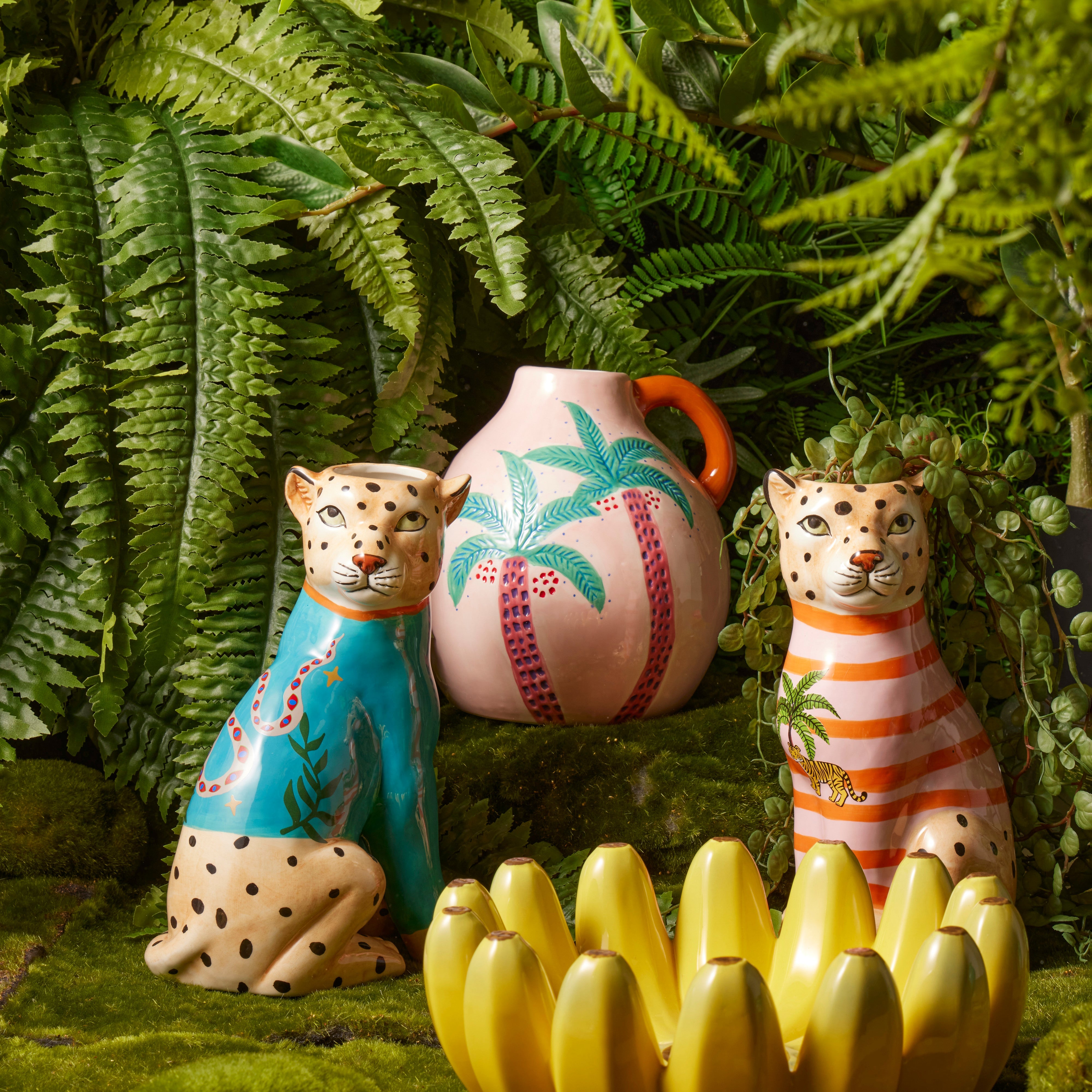 Emporium Pierson Leopard Planter Red
