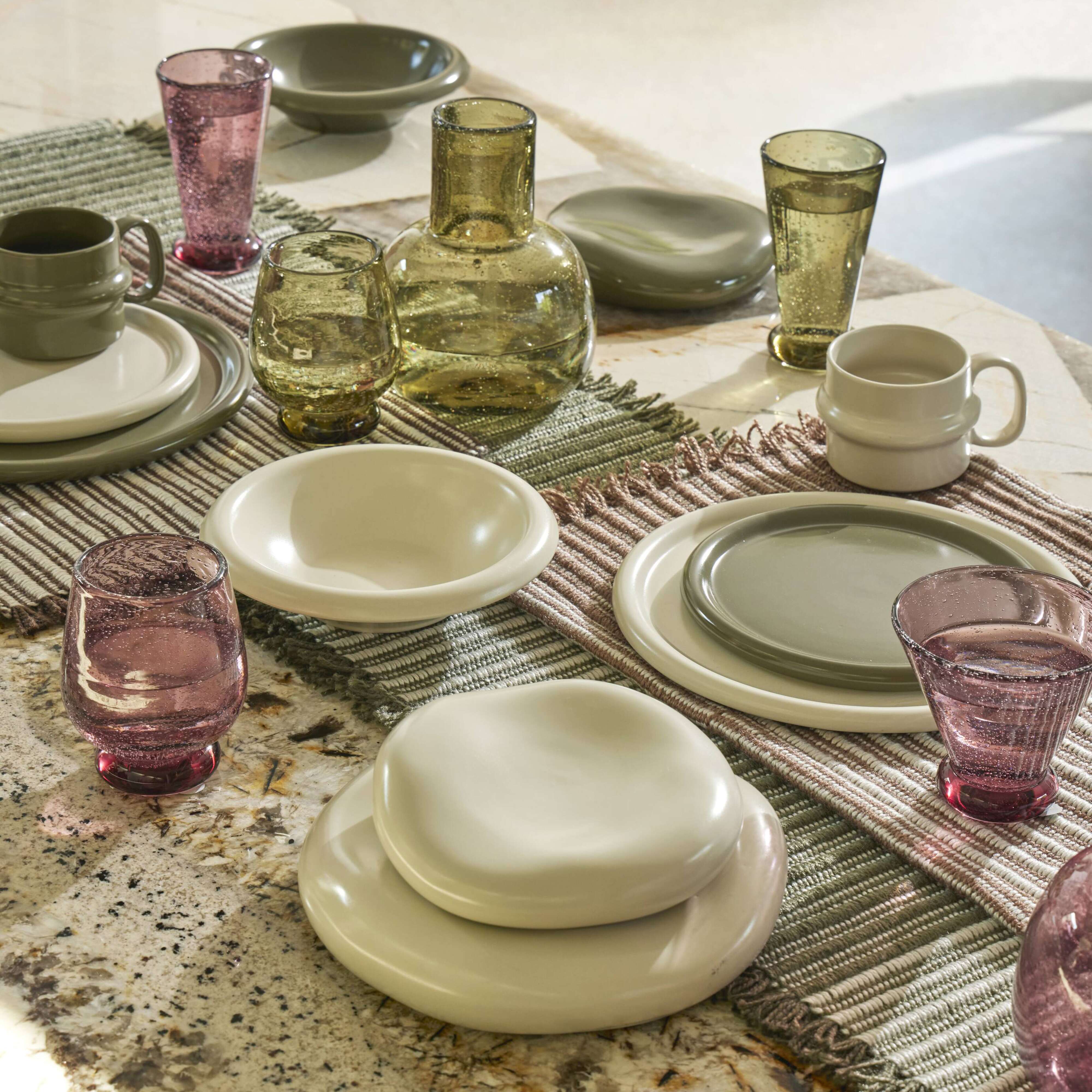 Amalfi Form Tumbler 2 Piece Set 8x8x15cm Purple
