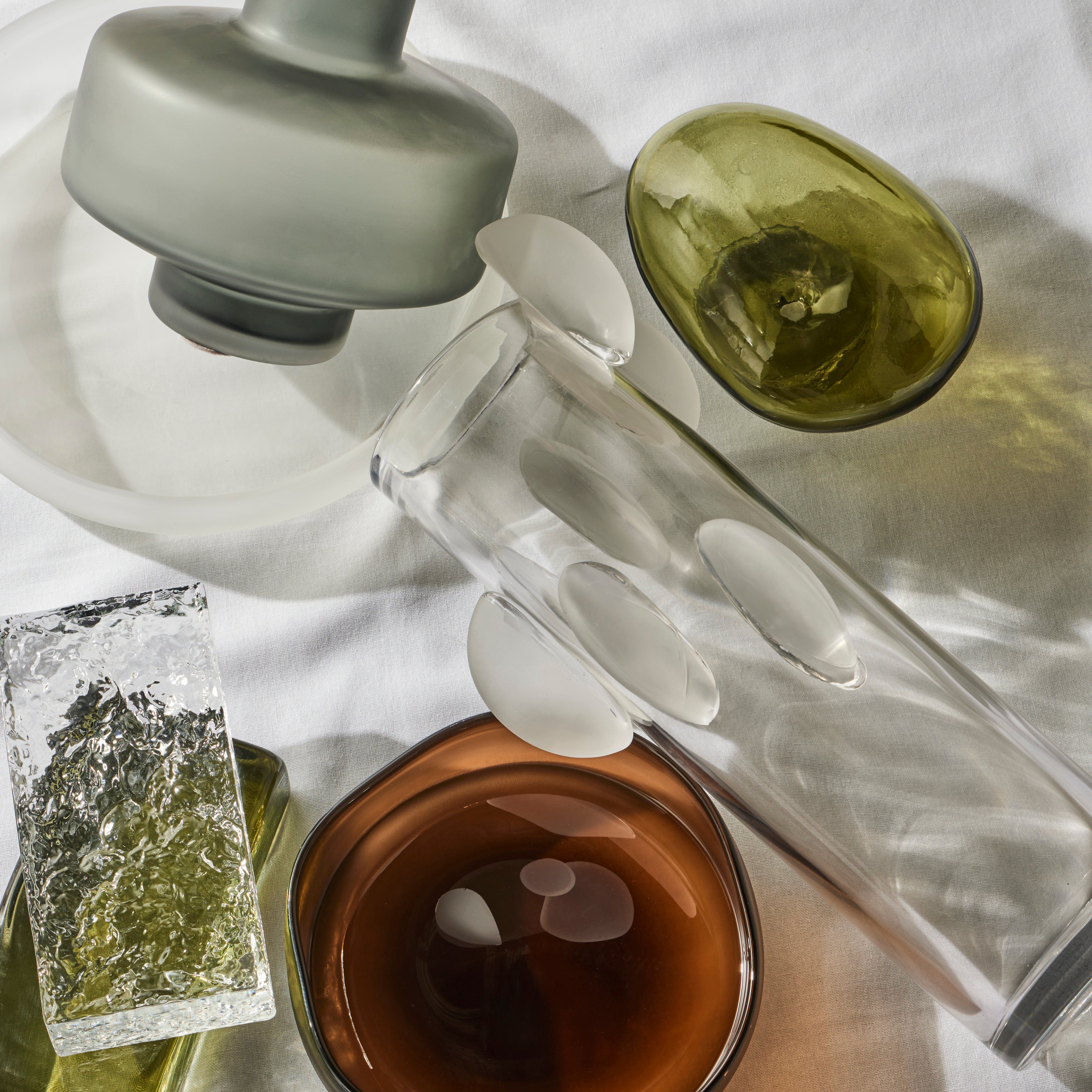 Amalfi Nevoso Glass Plate White