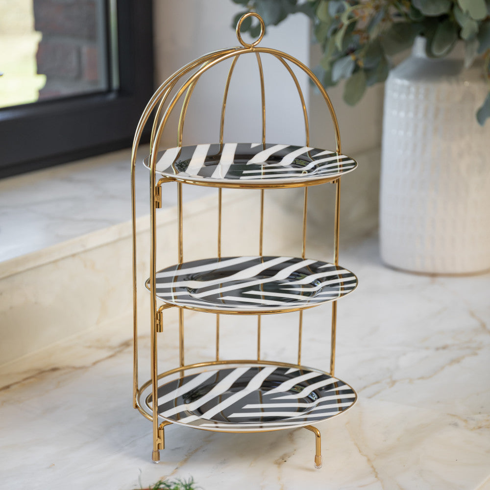 Artesà Three Tier Bird Cage Serving Stand