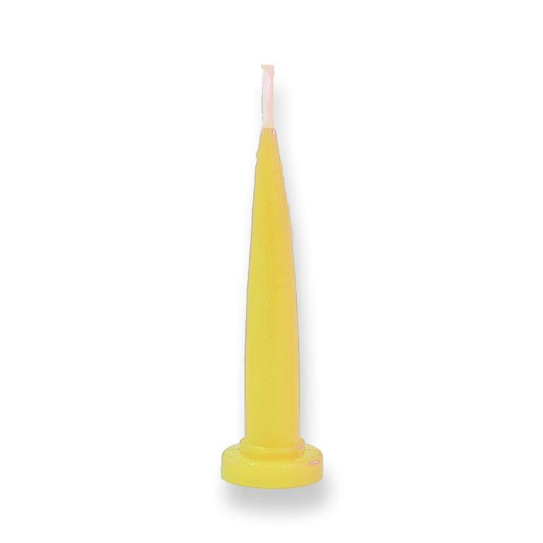 Cake & Candle Lemon Yellow Bullet Candles 144 Pack