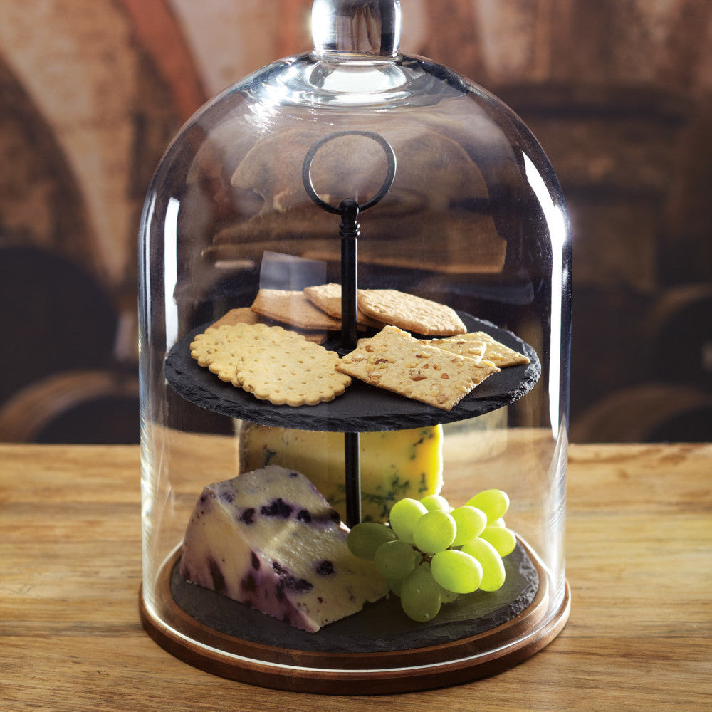 Artesà Two Tier Slate Serving Dome