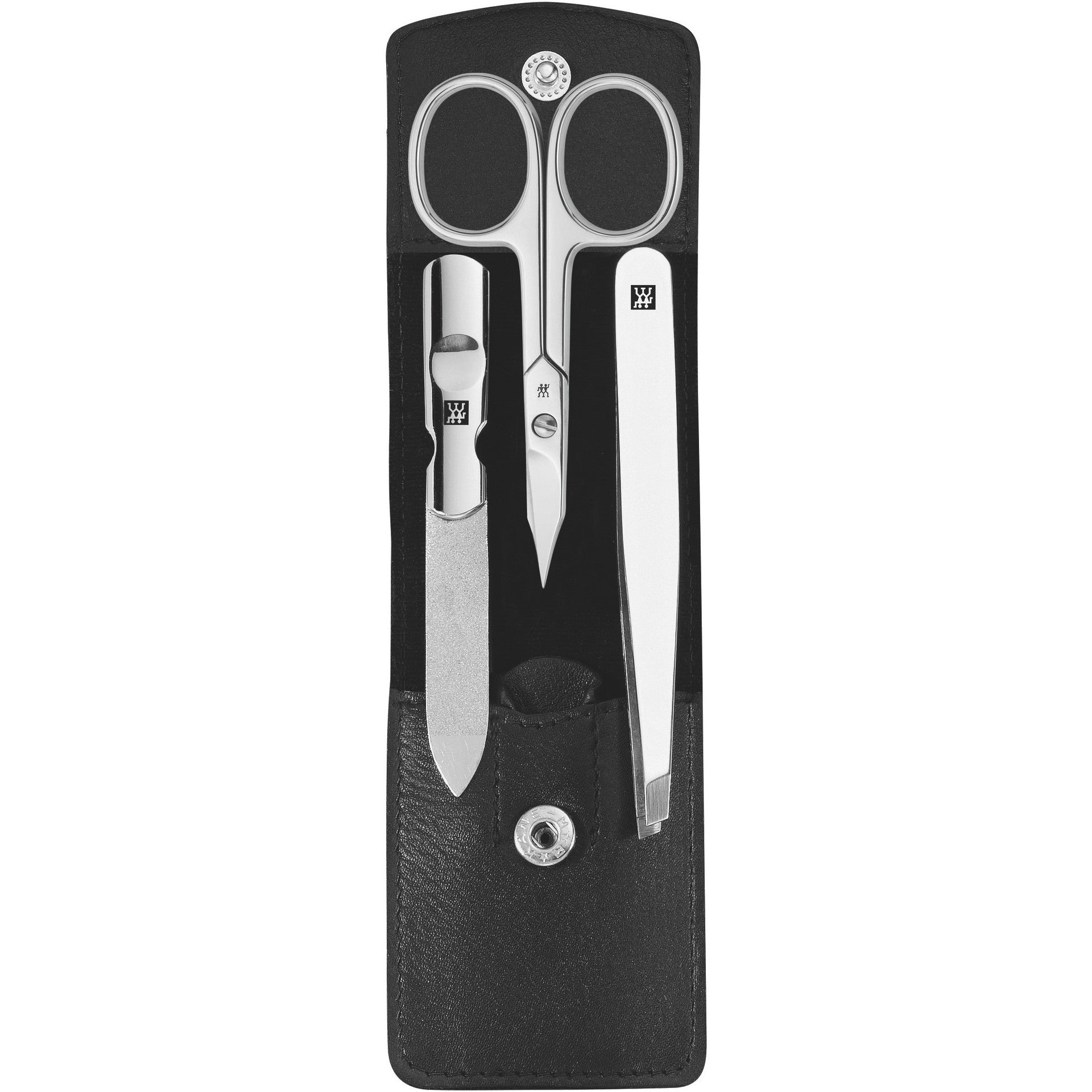 Zwilling Classic Inox 3-Piece Beauty Tool Set - Leather Case