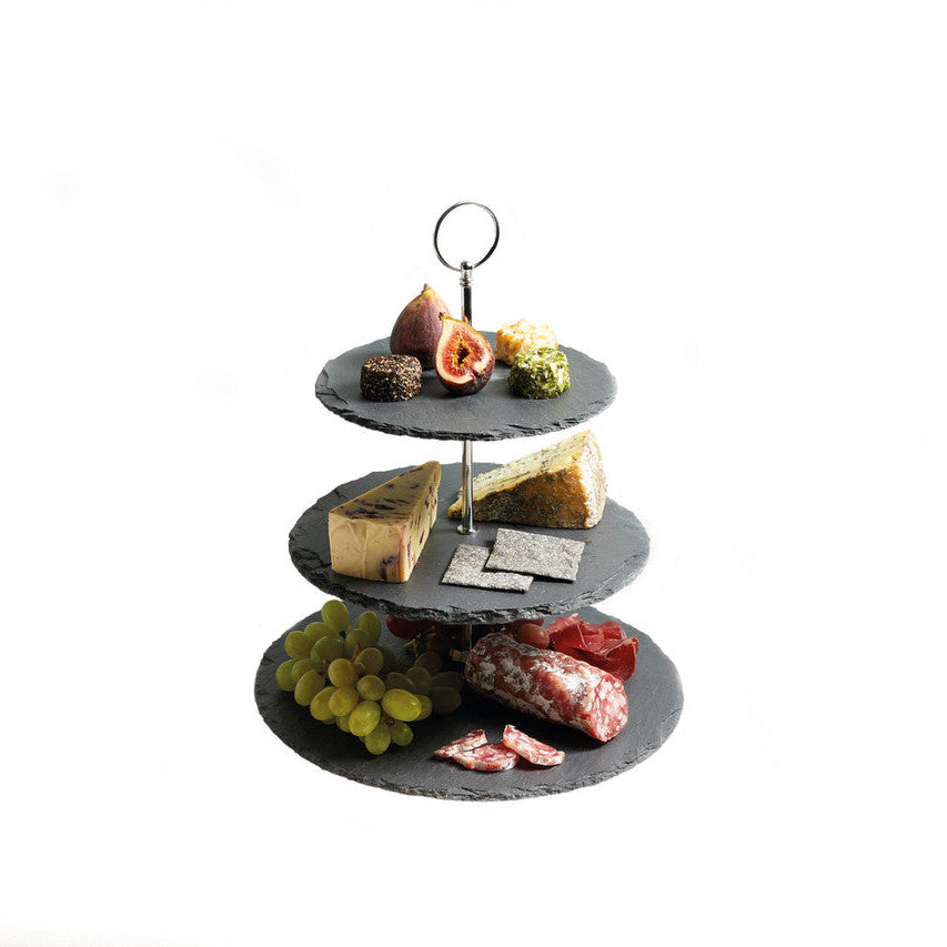 Artesà Three Tier Slate Serving Stand