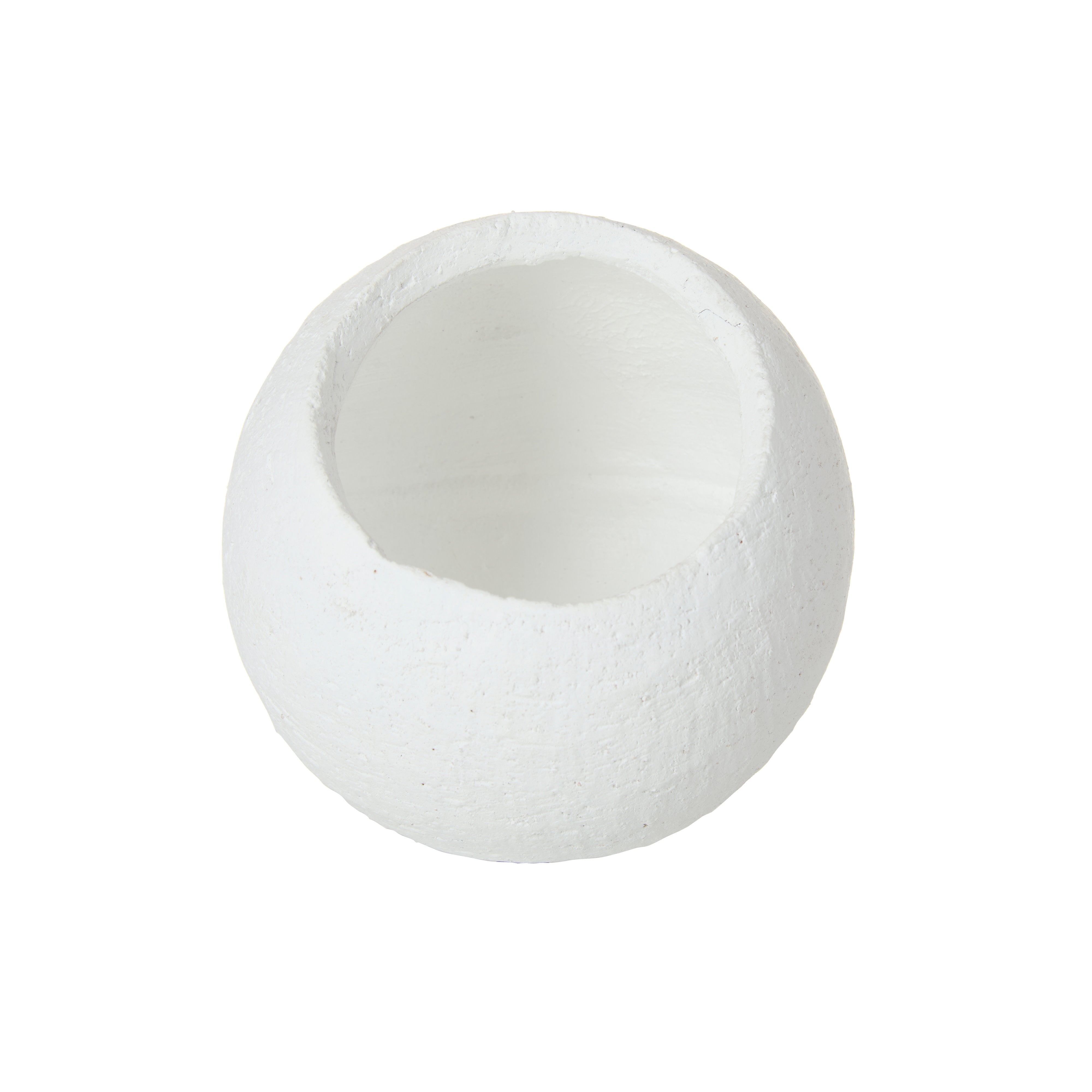 Rogue Ithaca Round Planter Small White