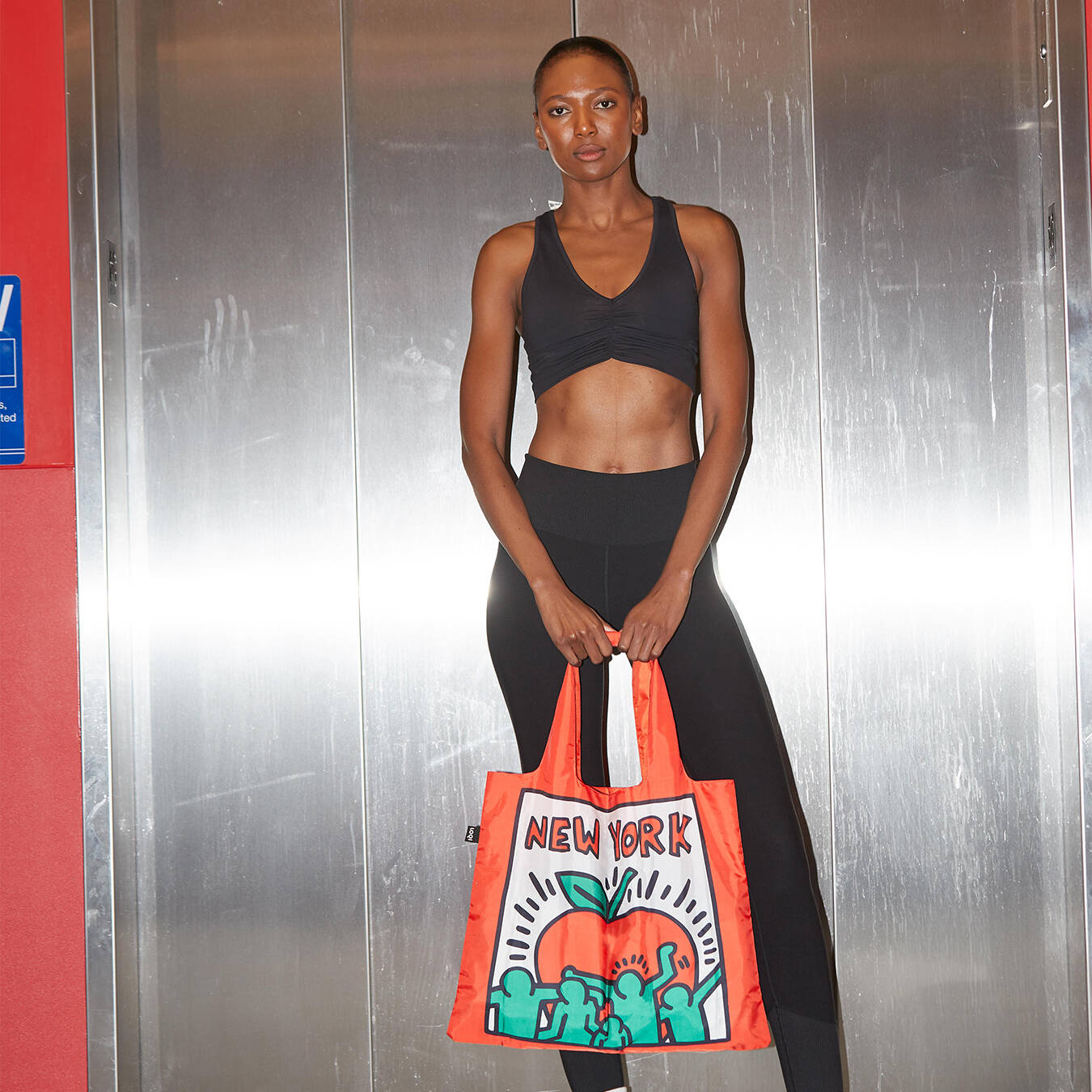 LOQI Keith Haring New York Tote Bag