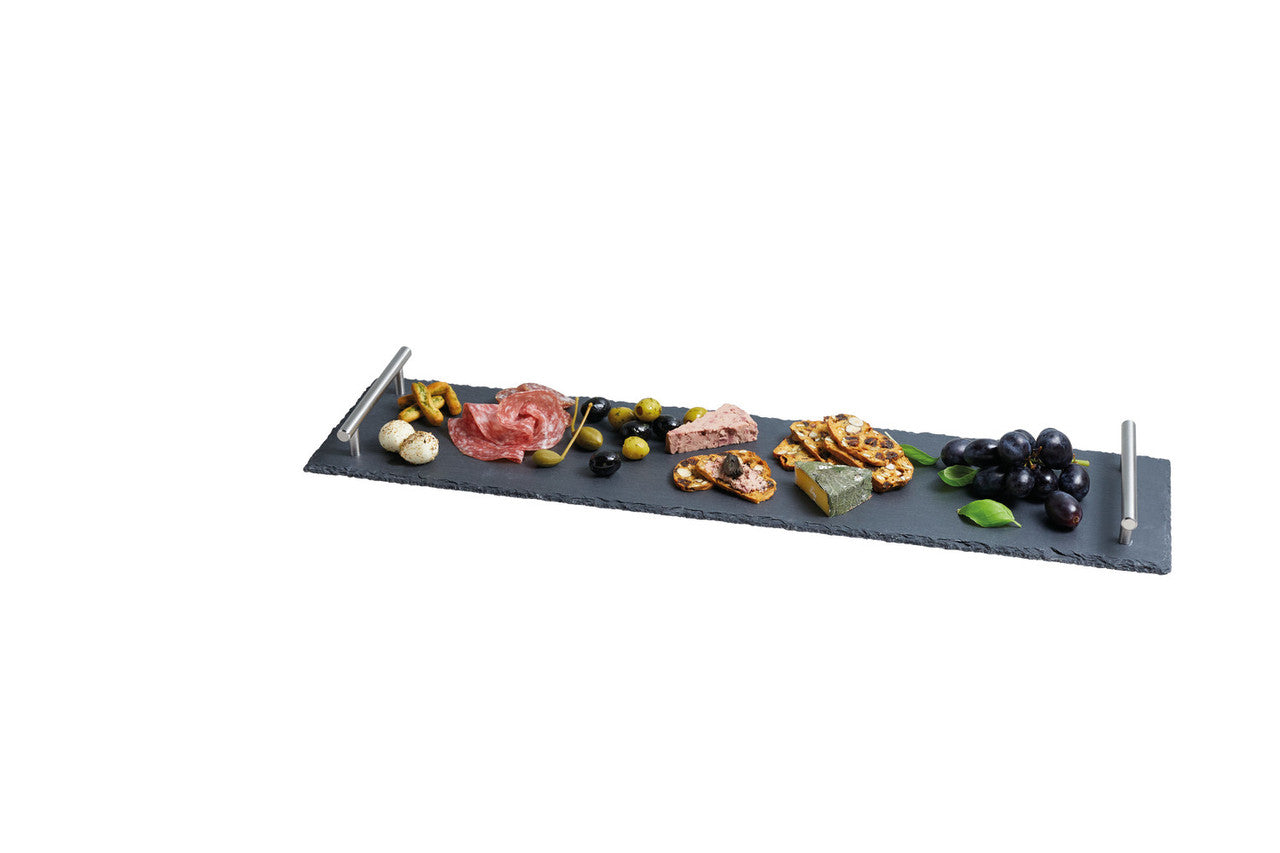 Artesà Slate Serving Platter with Handles 60cm