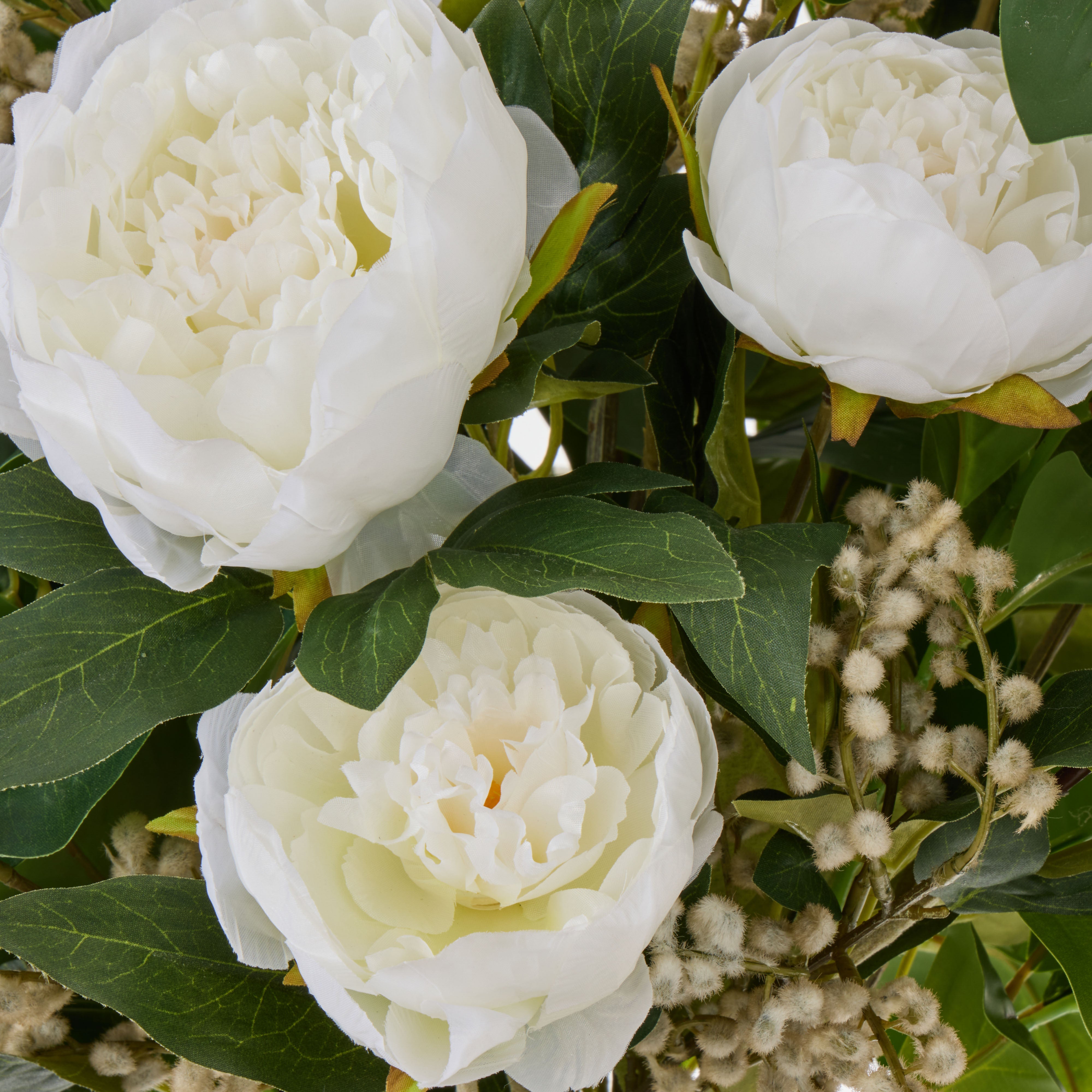 Rogue Peony Lush Leaf - Alana White & Green