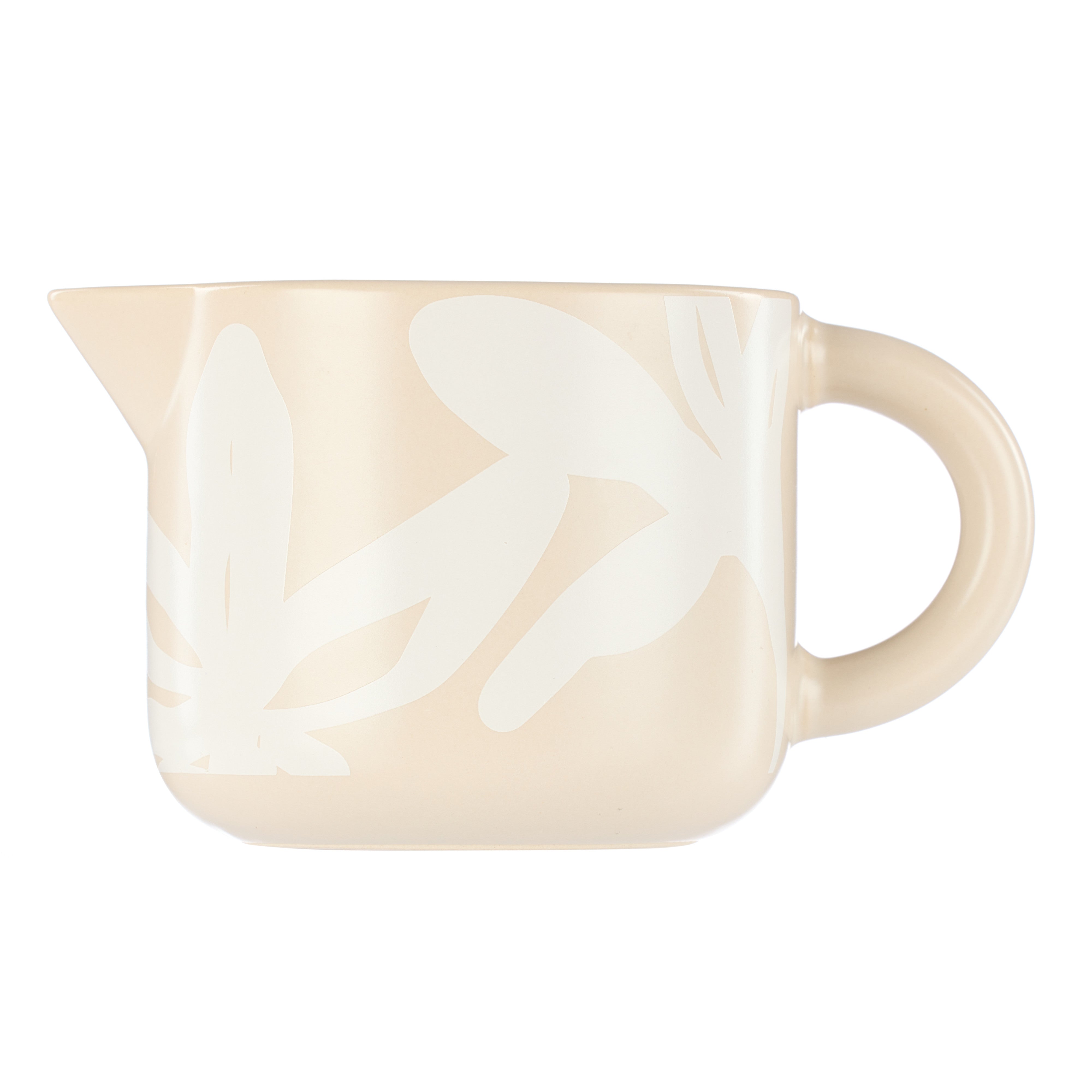 Leaf & Bean Freya Milk Jug 250ml Oat & White