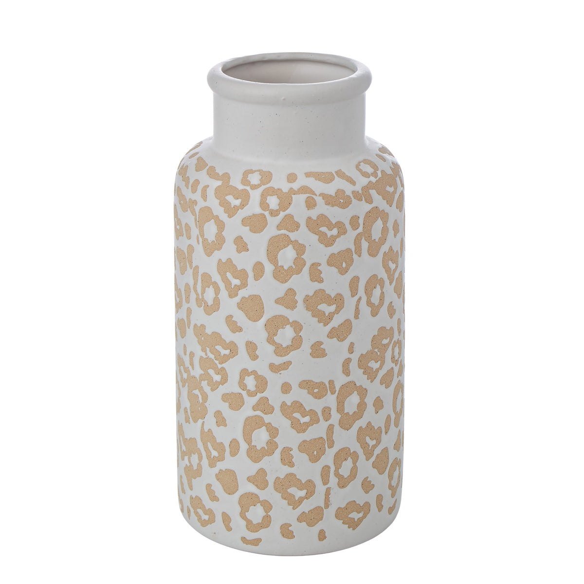 Emporium Animal Print Stoneware Vessel Large White