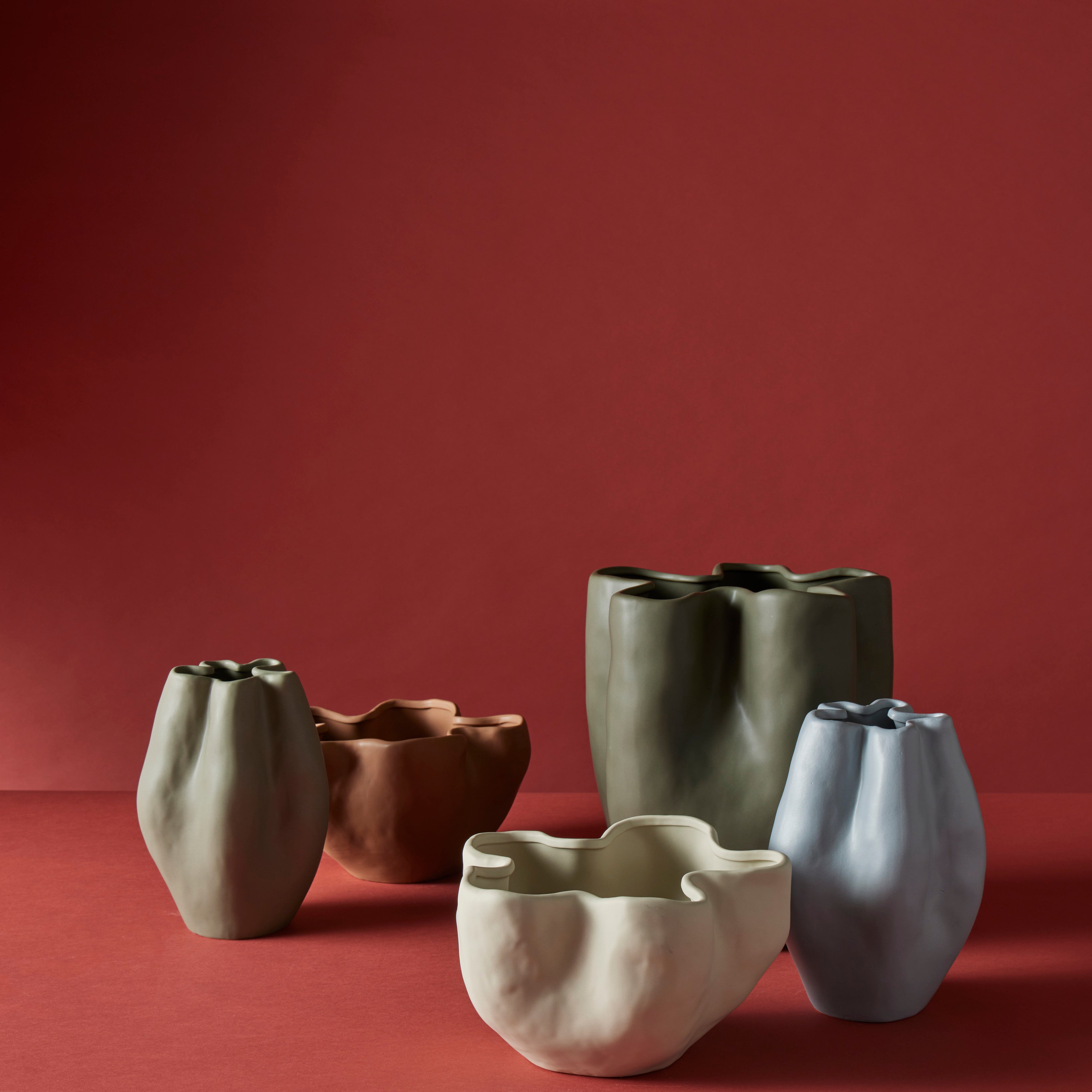 Amalfi Fluid Vase Cream