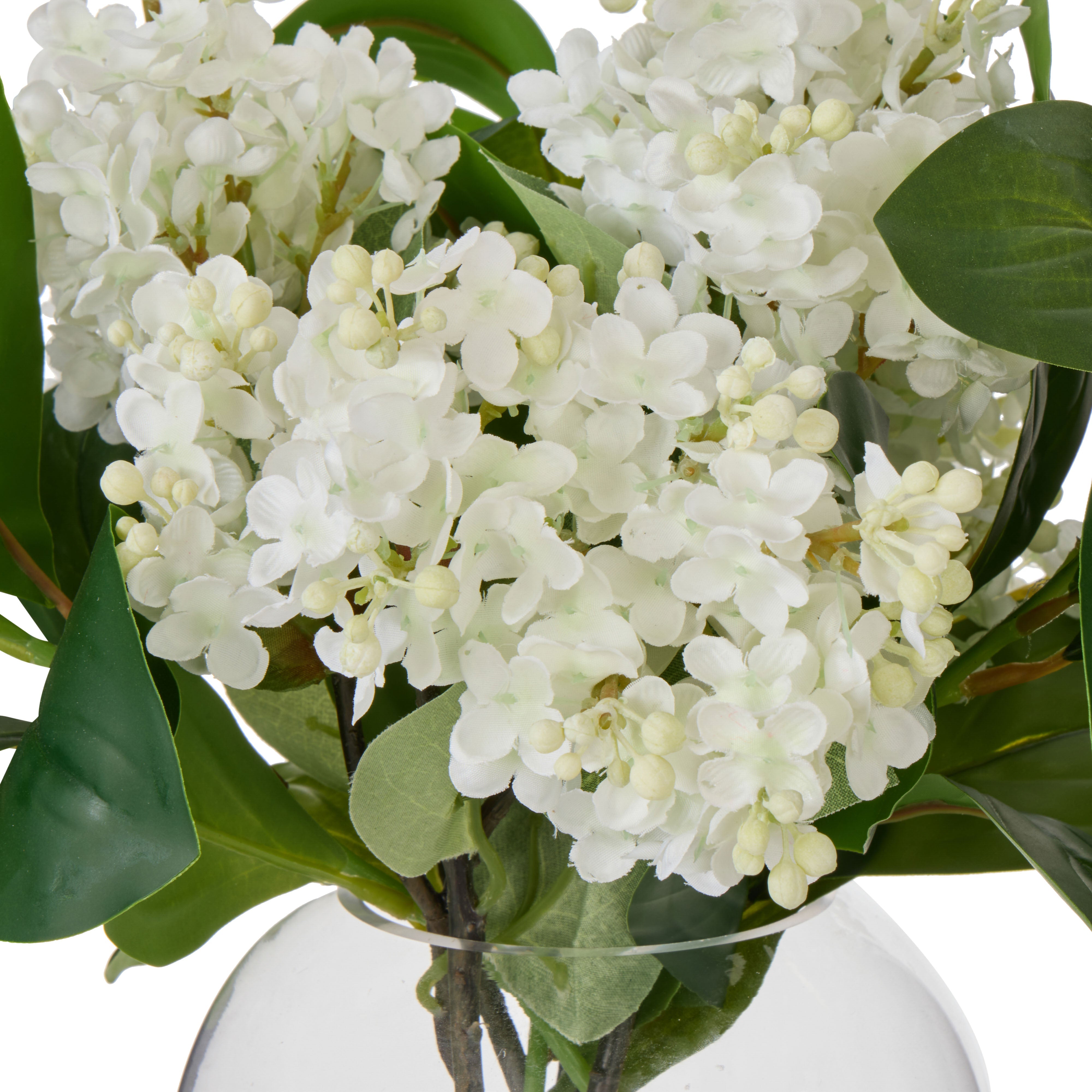 Rogue Lilac Garden Mix Sphere Vase White & Green