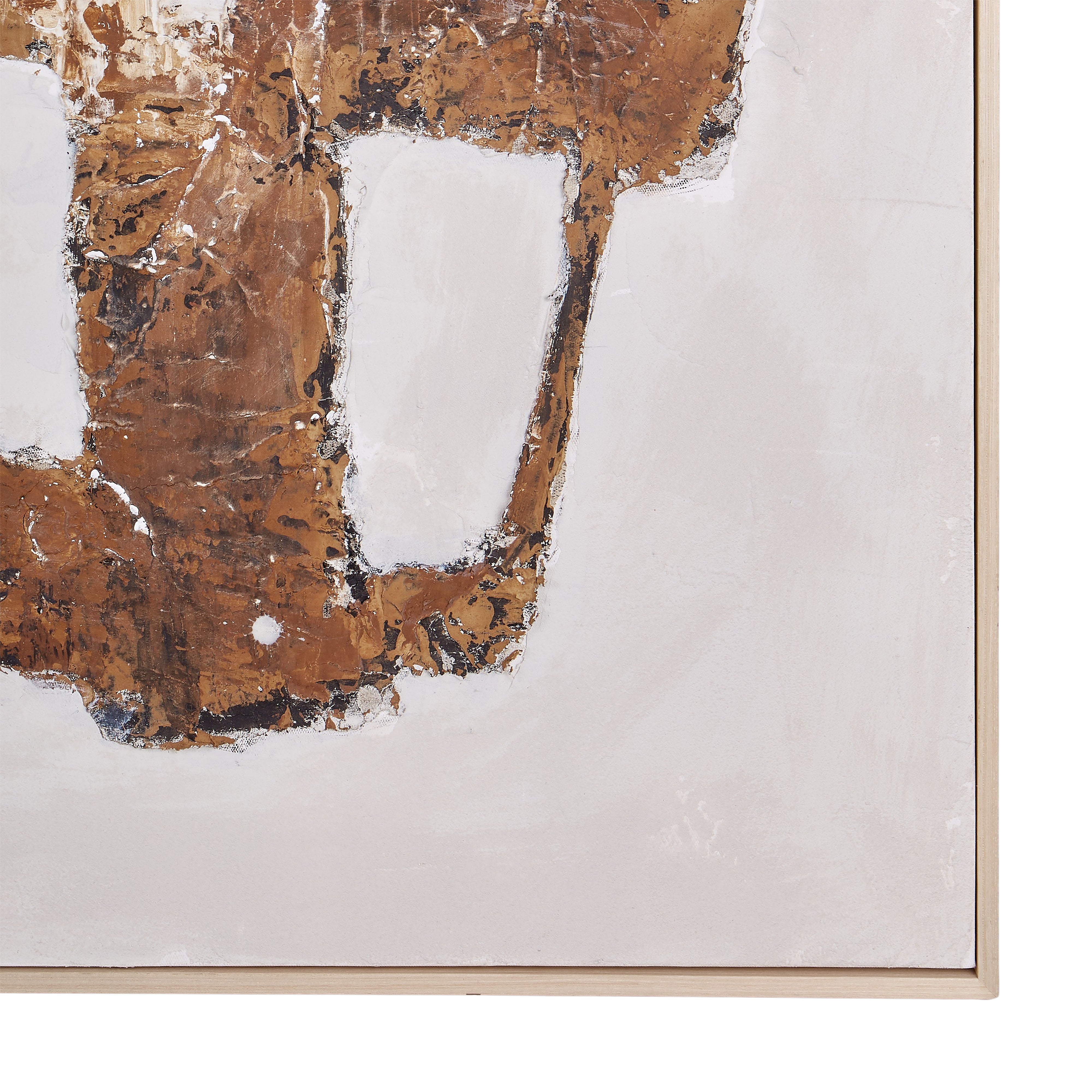 Grand Designs Lucca Hand Painted Wall Art Brown