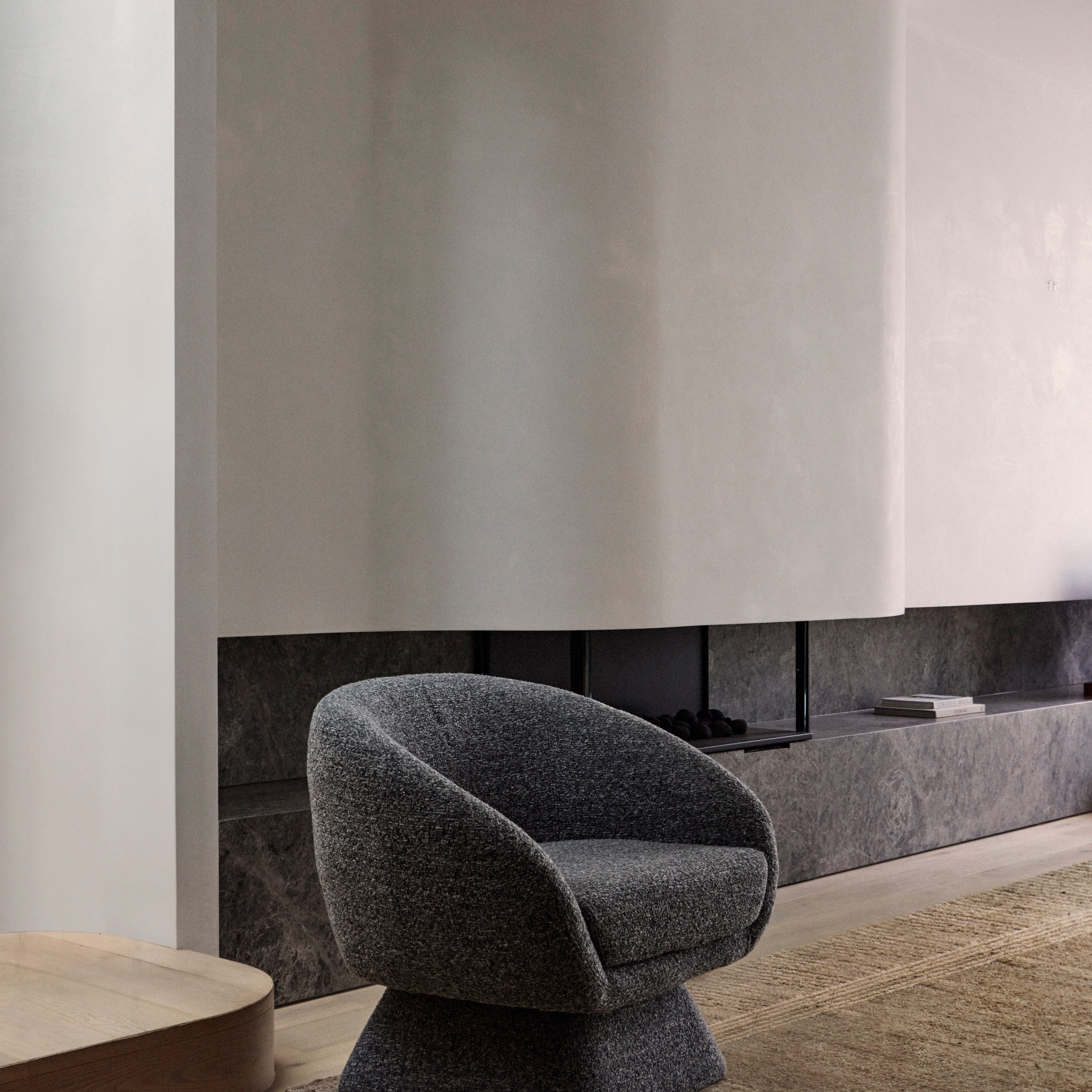 Grand Designs Lucca Swivel Chair Grey