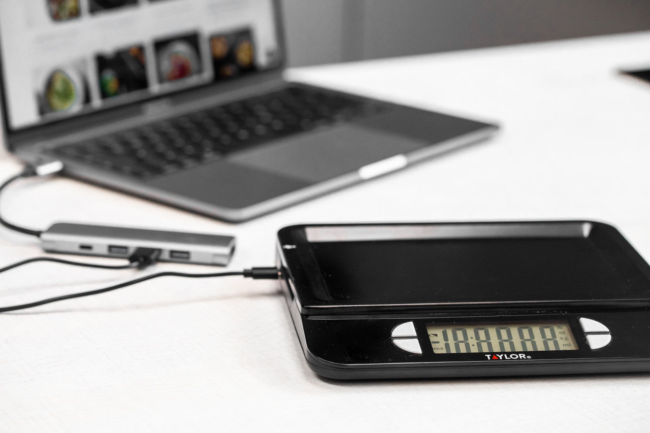 Taylor Pro USB Rechargeable Digital Kitchen Scale 5kg