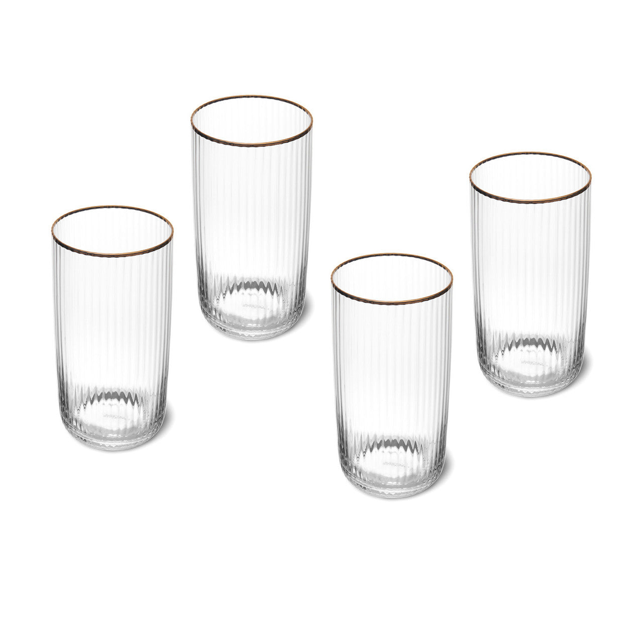 Mikasa Sorrento Highball Glass Set 4 Piece 510ml