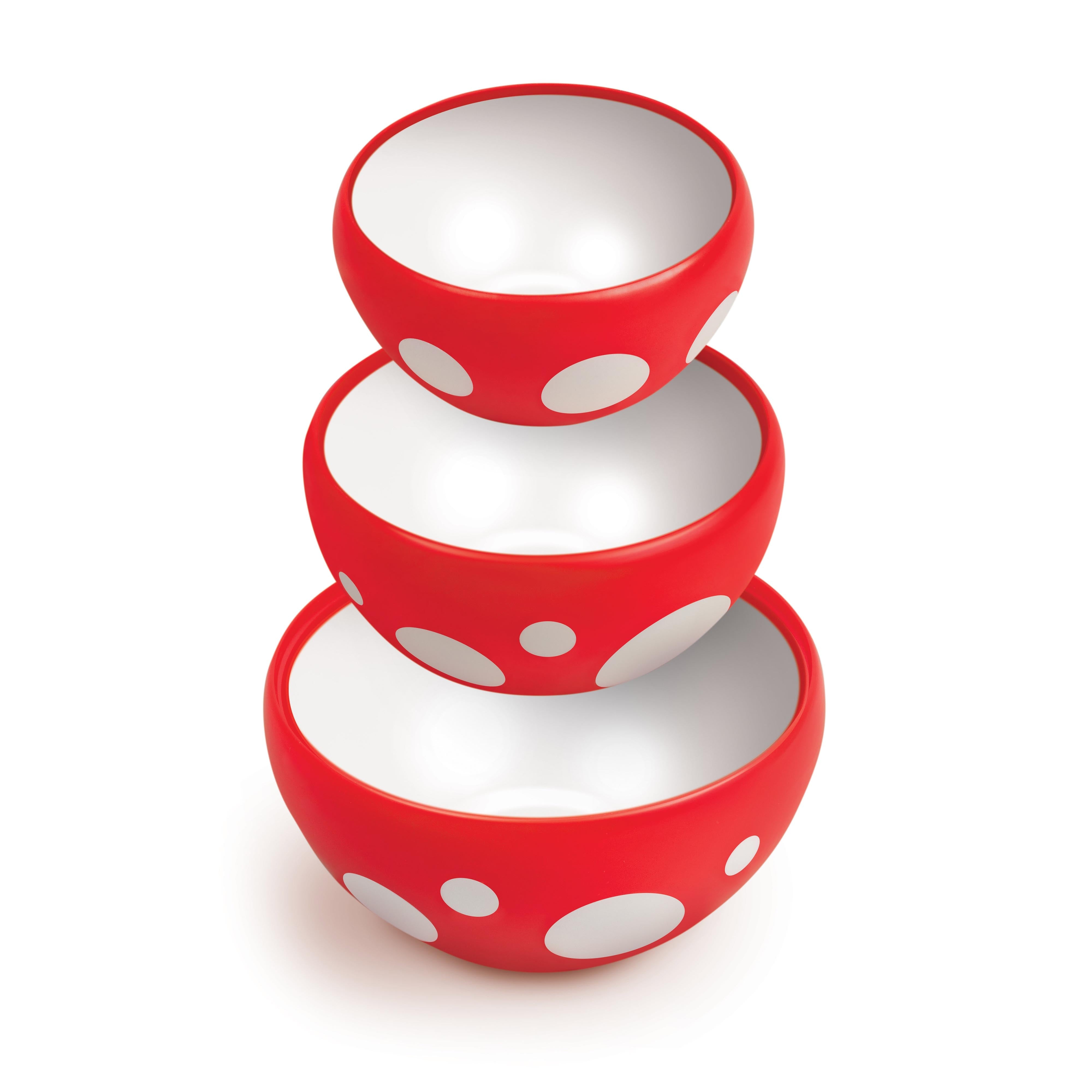 Fred Mushroom Cups Nesting Measuring Cups 6 Piece Set Red