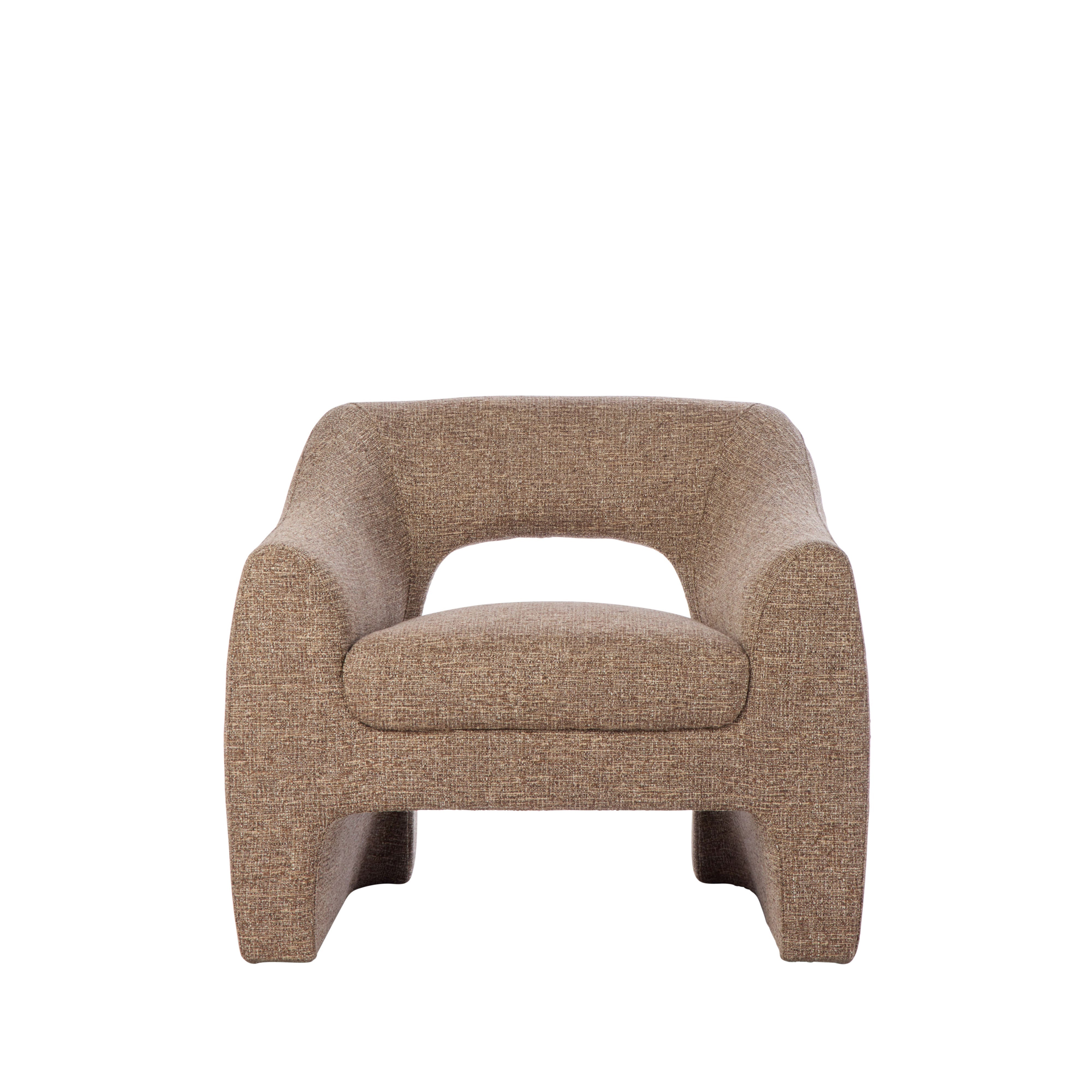 Amalfi Wells Chair Brown & Taupe