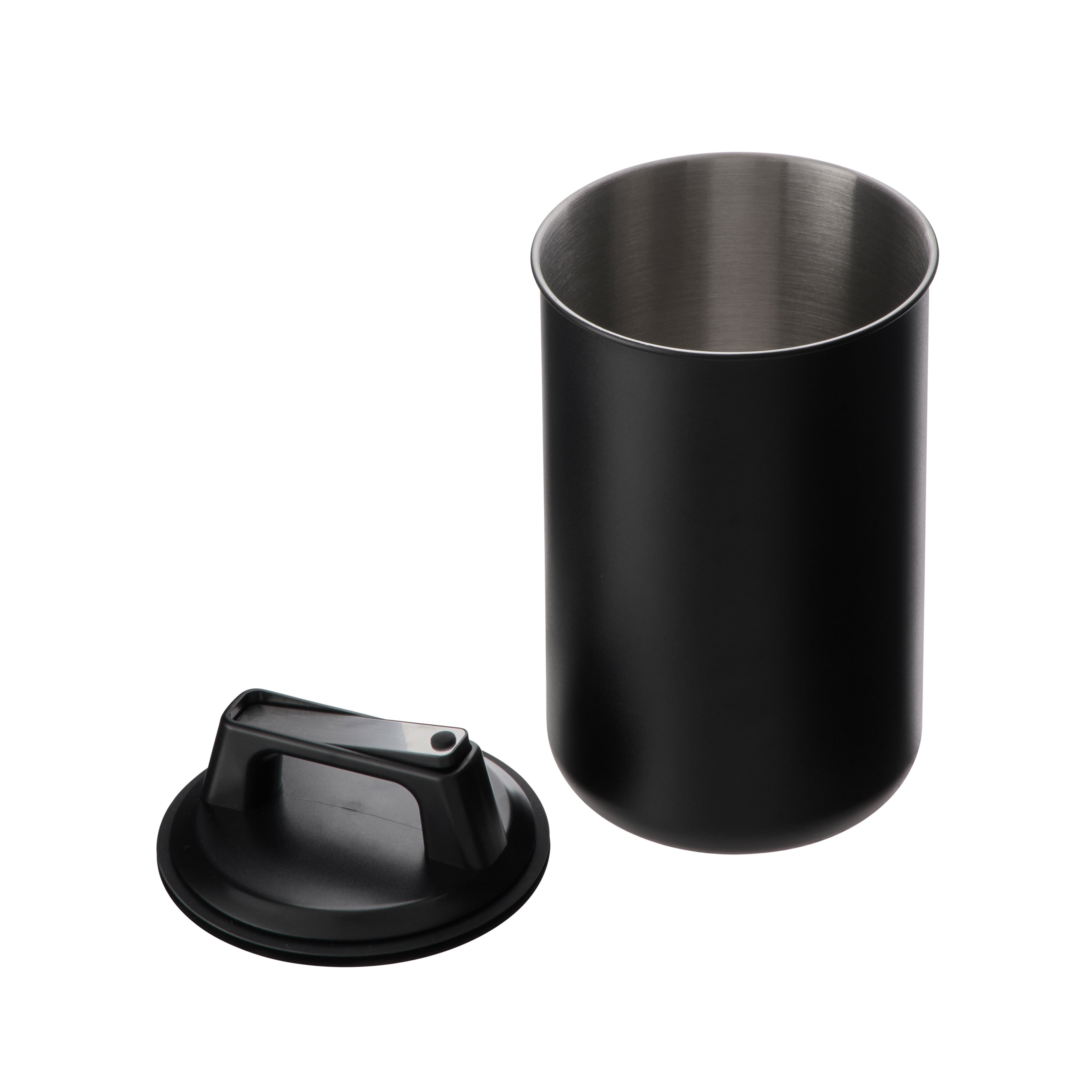 Leaf & Bean Airtight Stainless Steel Canister Large Black