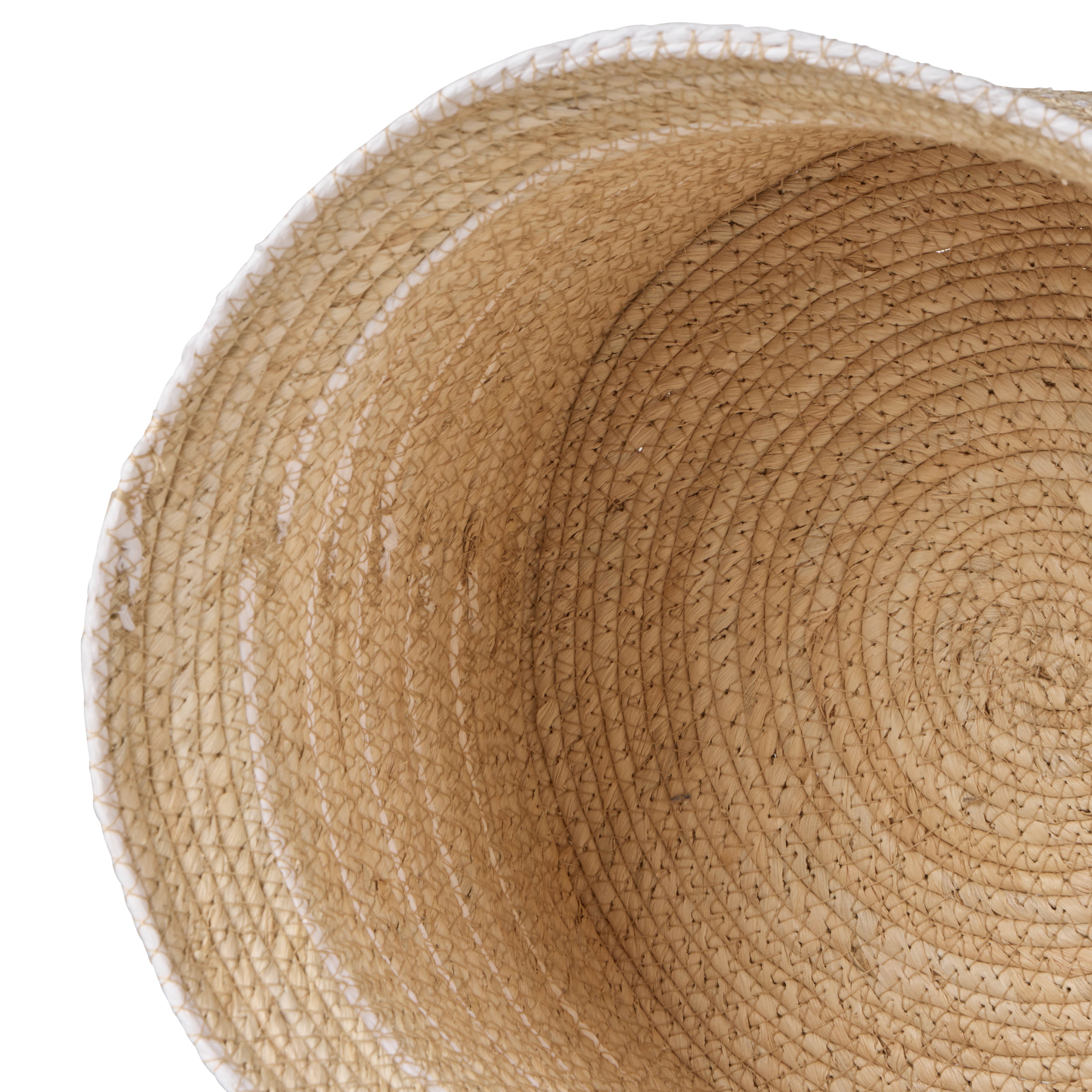 Amalfi Linear Baskets 2 Piece Set Natural & Green