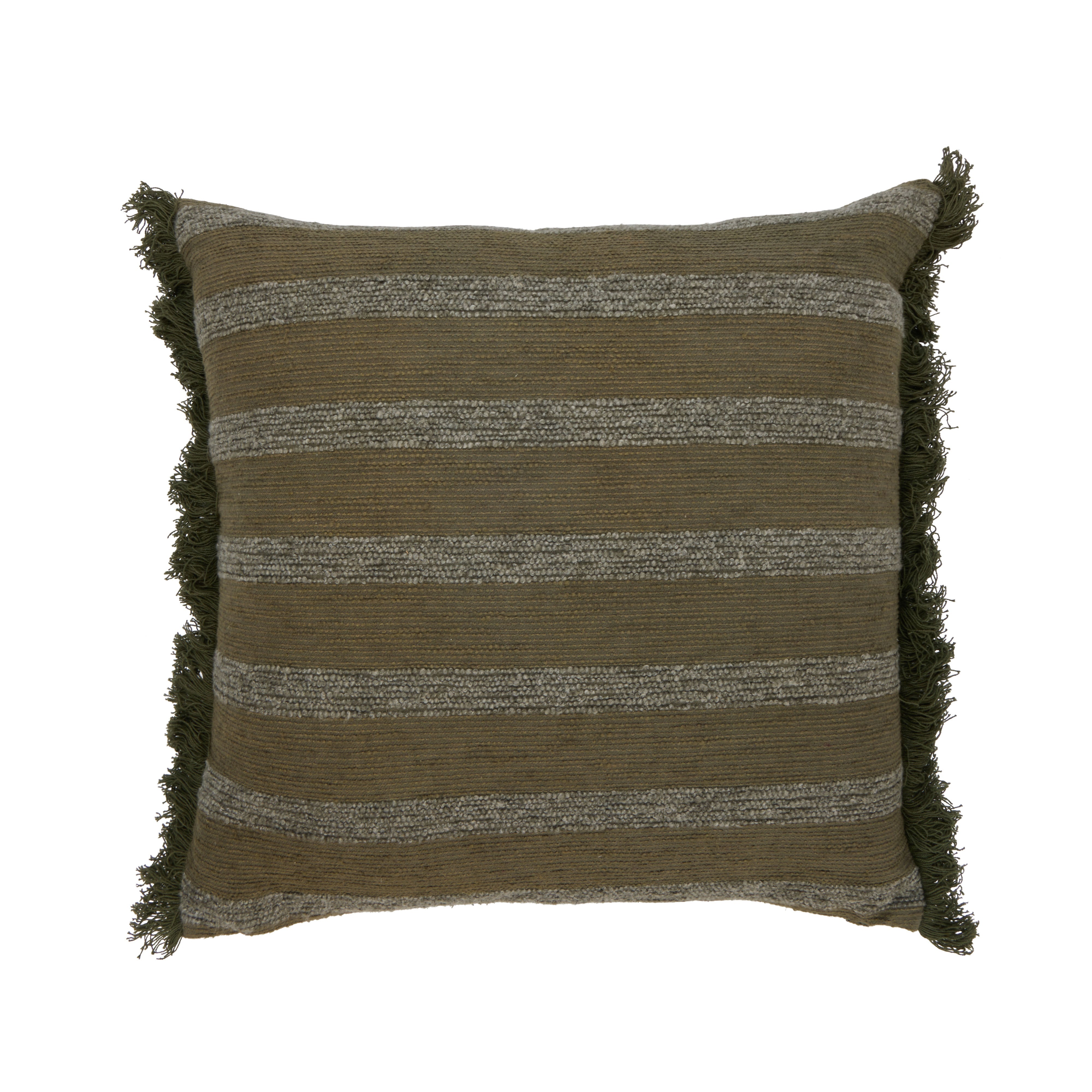 Amalfi Sienna Cushion 50x50cm Green