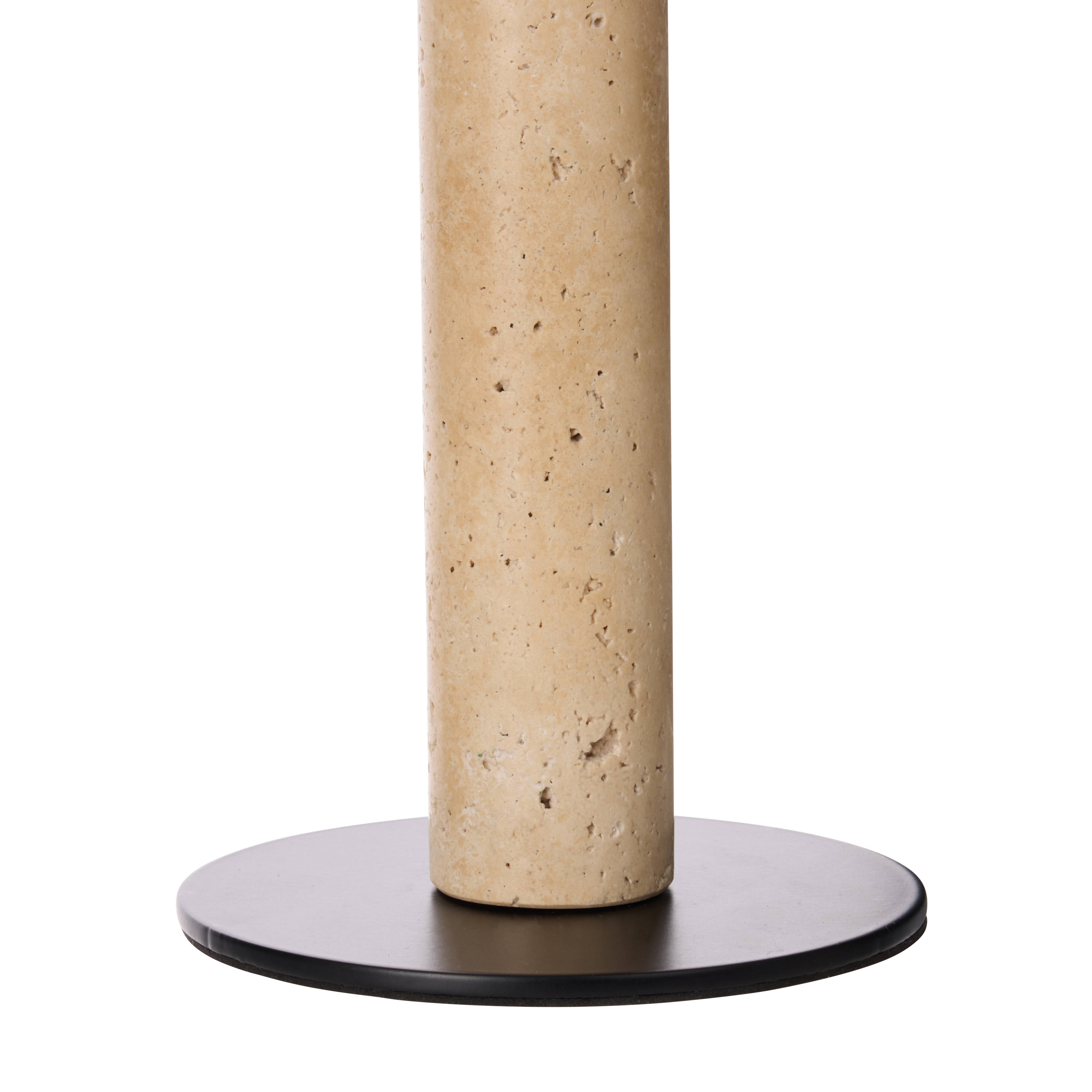 Amalfi Quinn LED Table Lamp Black & Natural