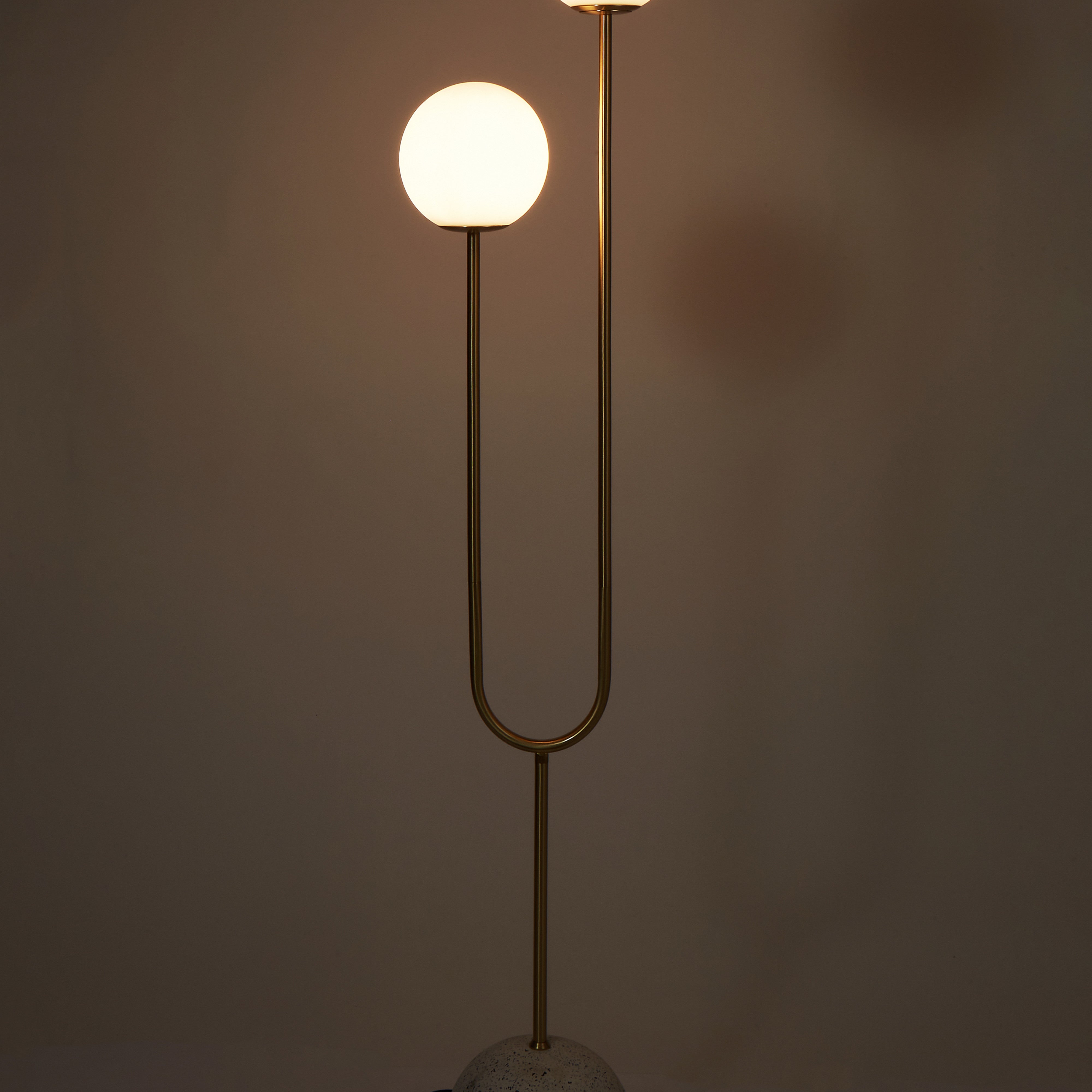 Amalfi Tivoli Floor Lamp White & Gold
