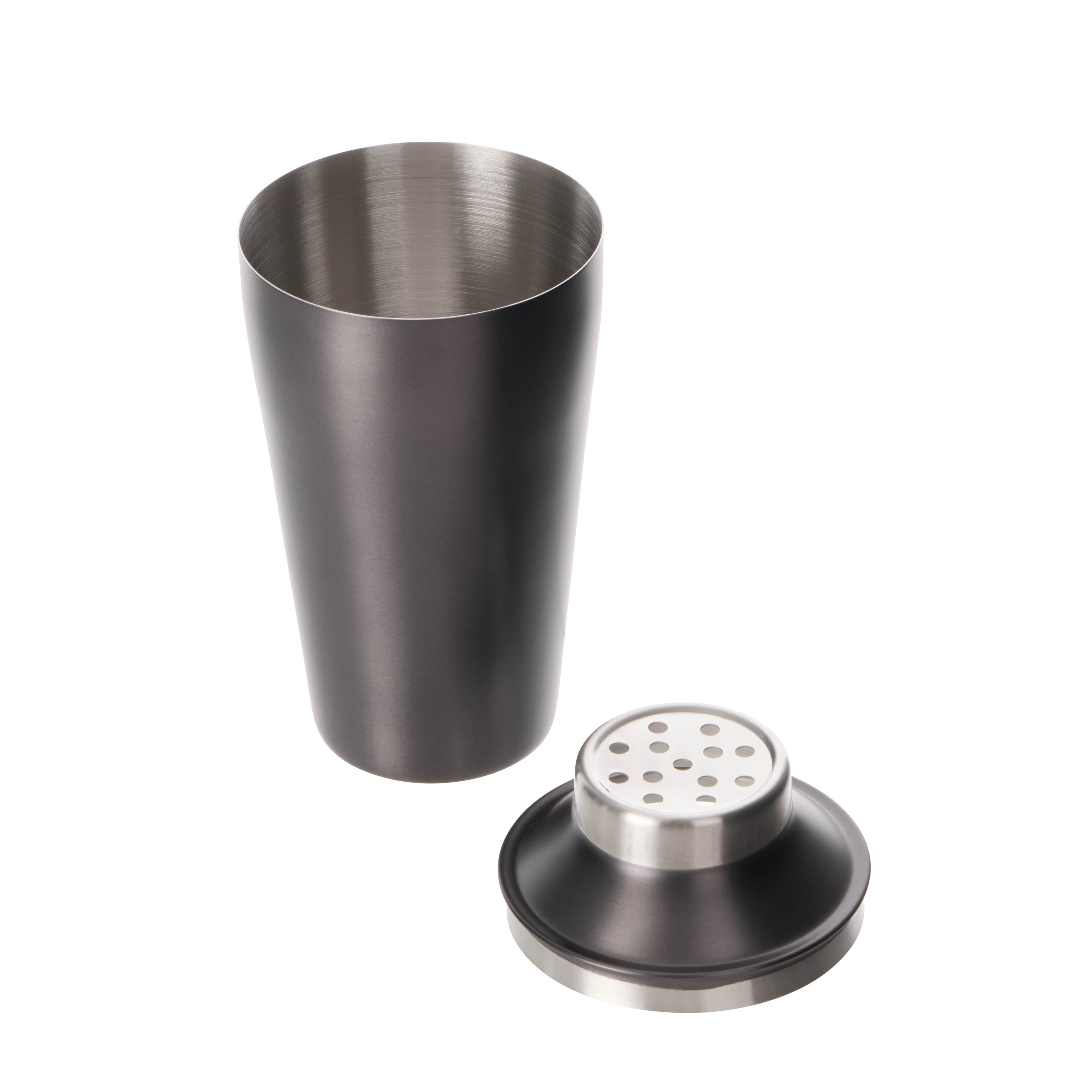 Davis & Waddell 3 Piece Bar Set Black & Silver