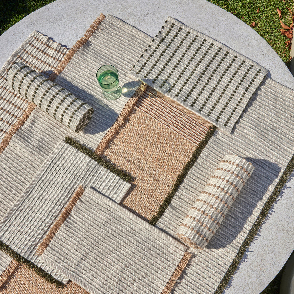 Amalfi Isla Fringe Placemat Natural