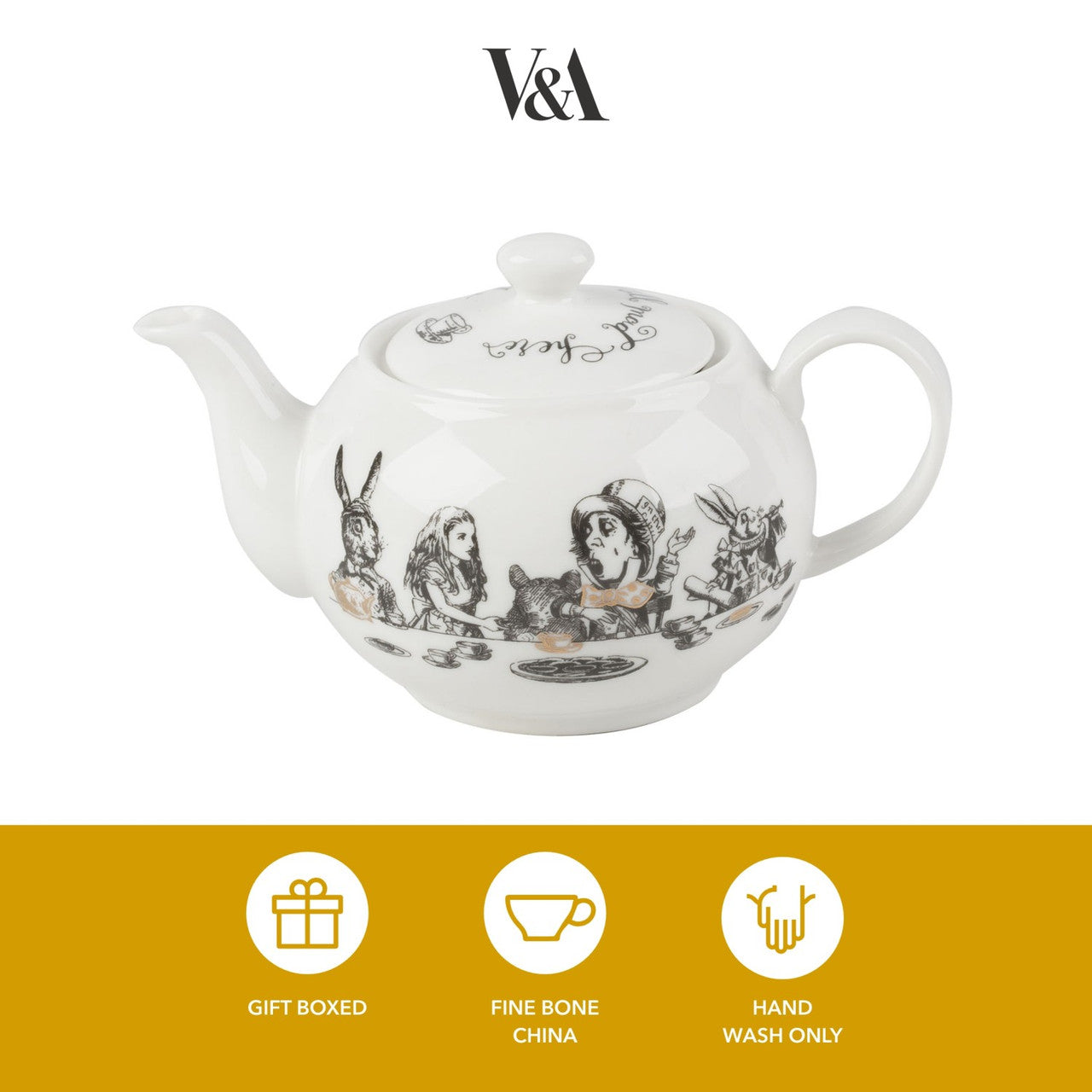 V&A Alice in Wonderland Mini Teapot 450ml